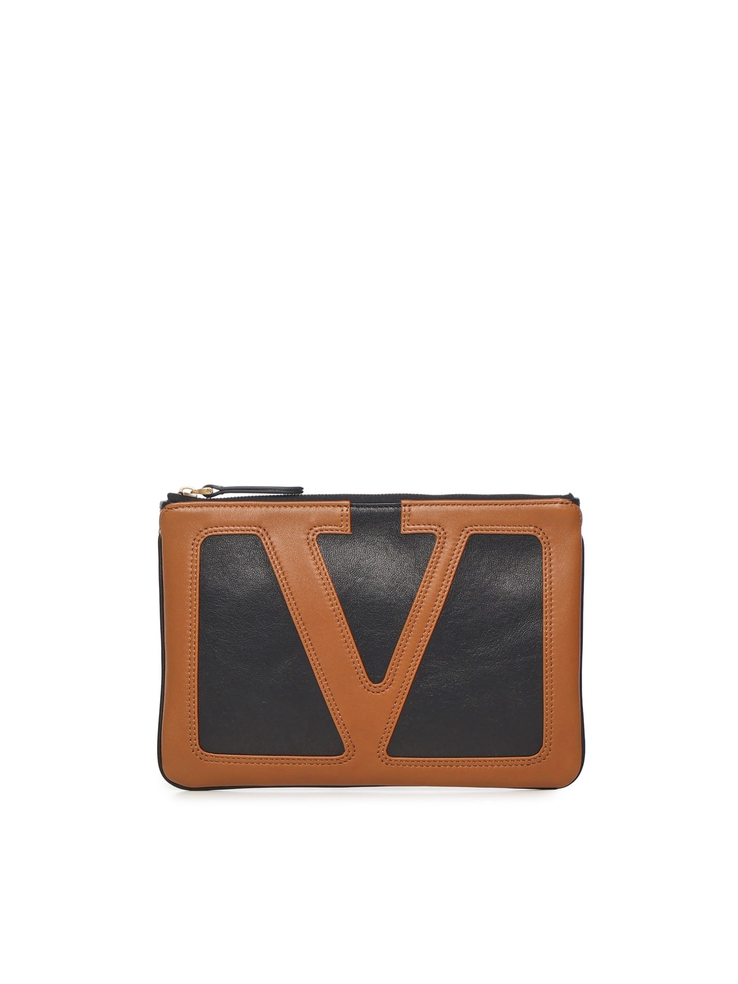Valentino Viva Superstar Leather Envelope Clutch Bag In Multi