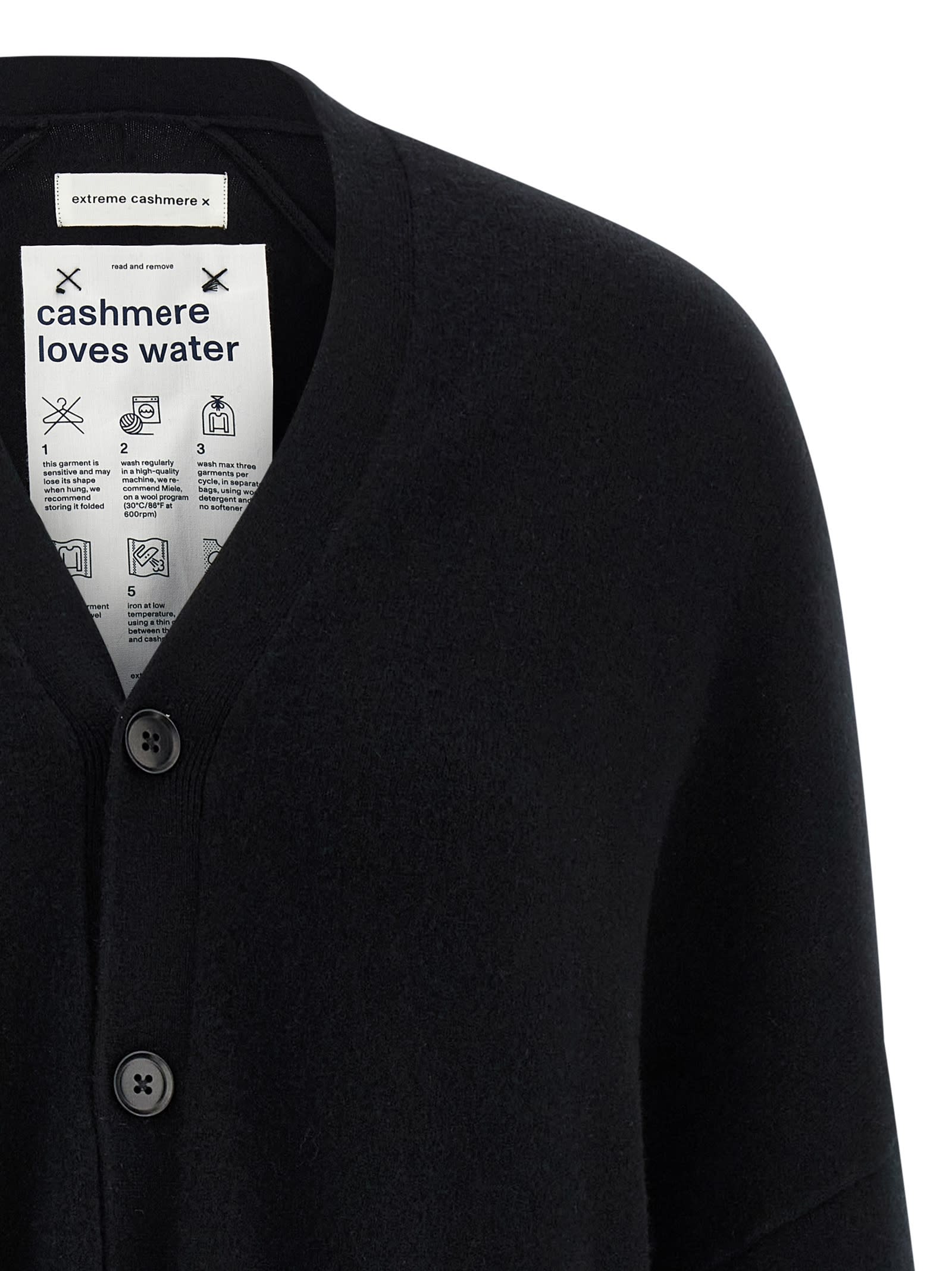 Extreme Cashmere N.24 Tokio Cardigan In Black