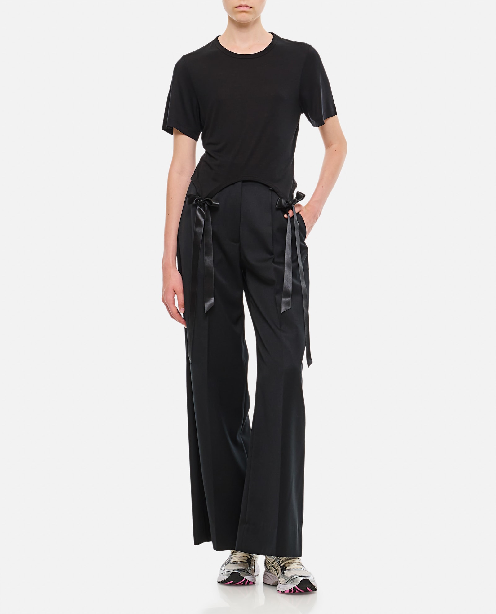 Simone Rocha Easy T-shirt W/ Bow Tails