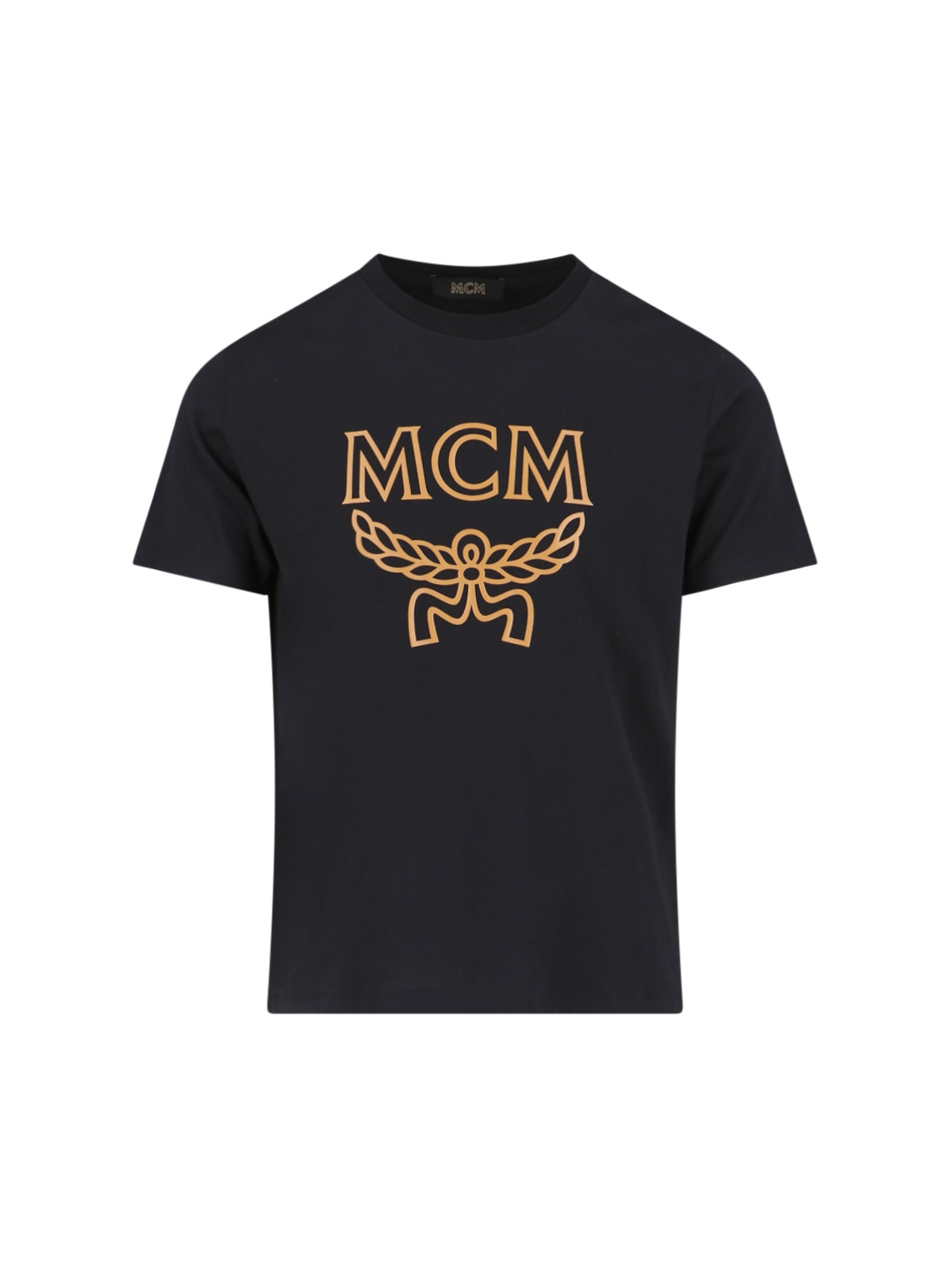 Mcm Logo T-shirt In Black