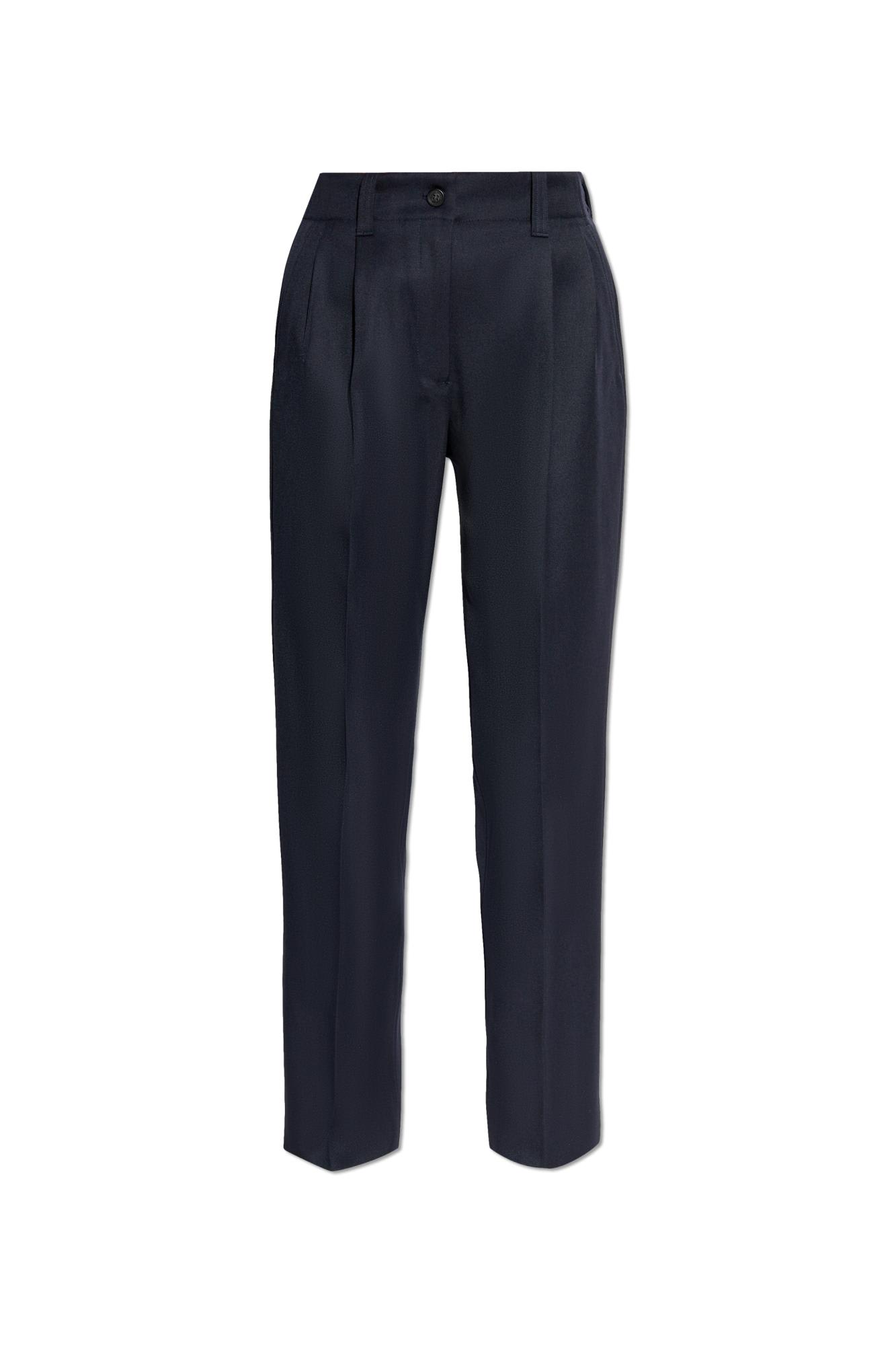 Golden Goose Wool Blend Pants In Blue