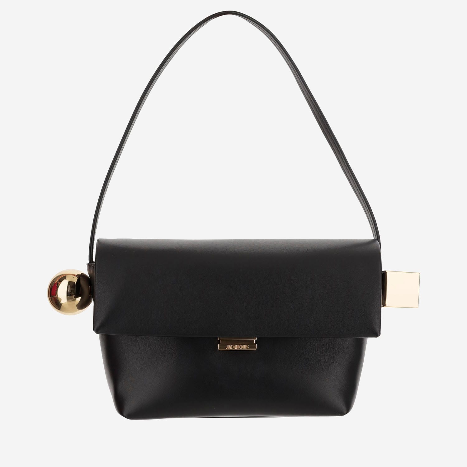 Shop Jacquemus Le Rond Carré Bag In Black