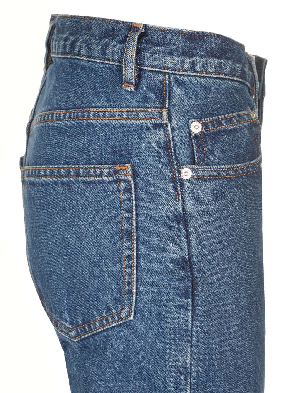 Shop Apc Straight Leg Jeans In Blue