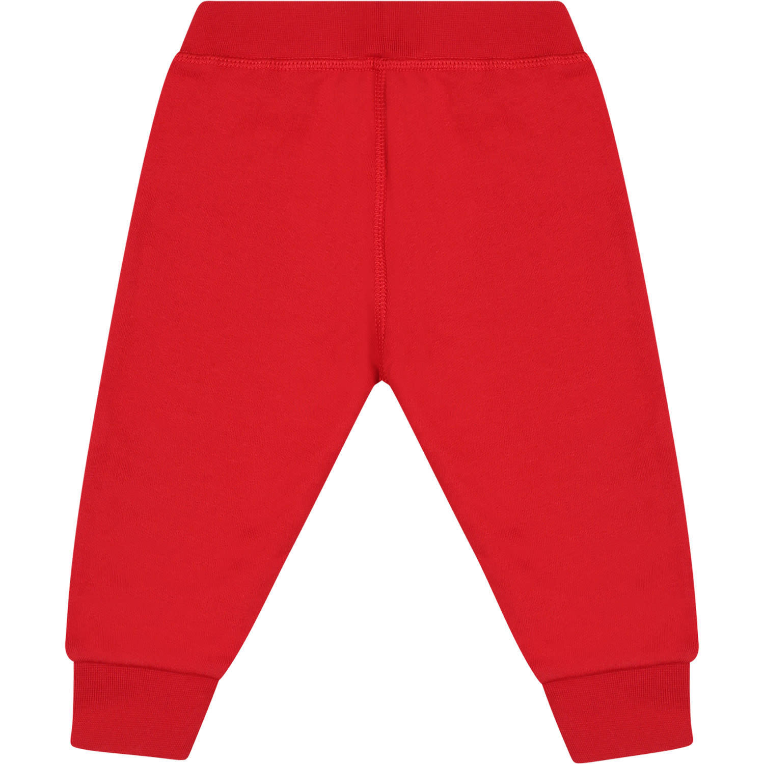 Shop Dsquared2 Red Trousers For Baby Boy With Logo