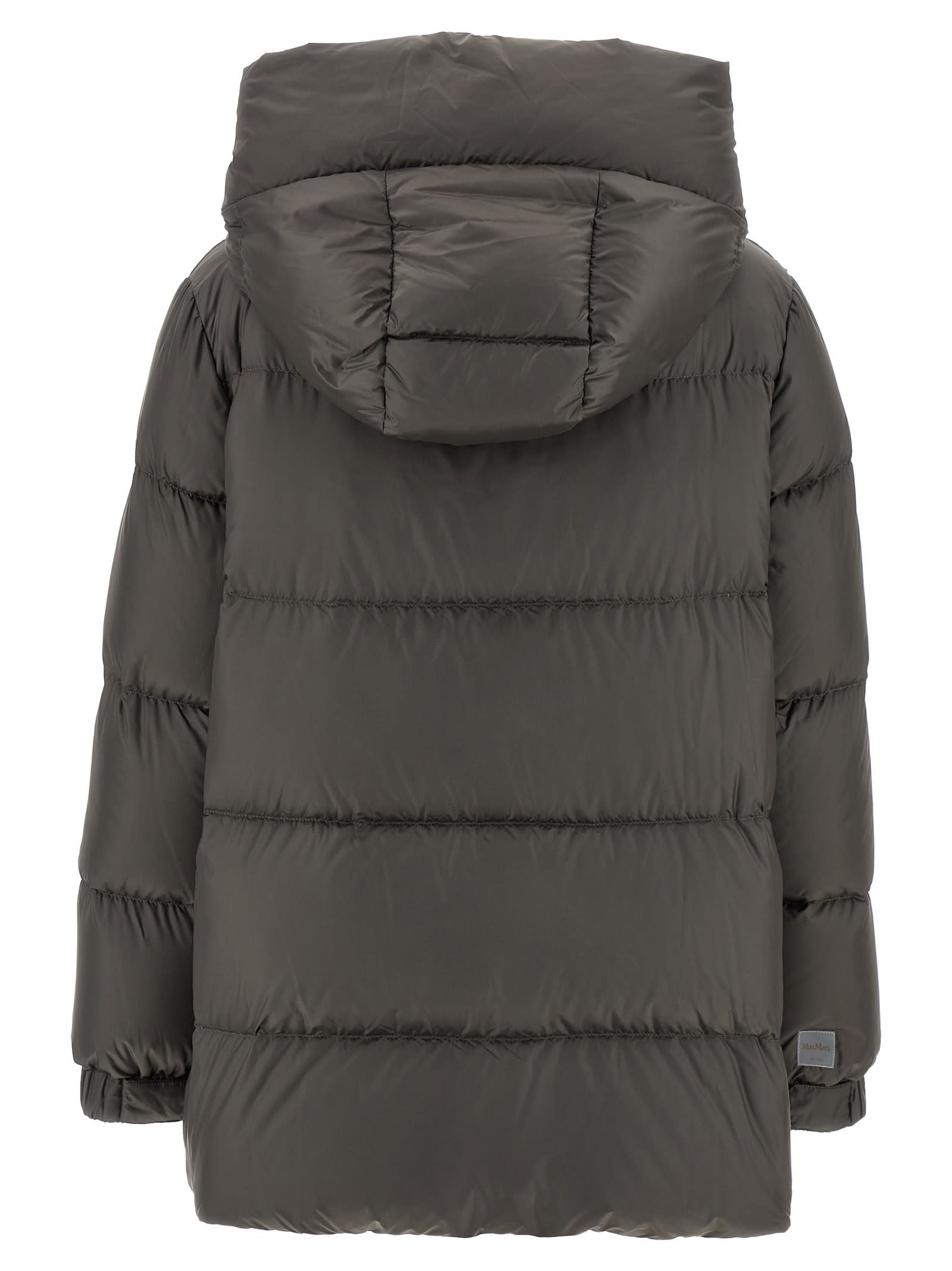 Max Mara The Cube Seia Down Jacket In Gray