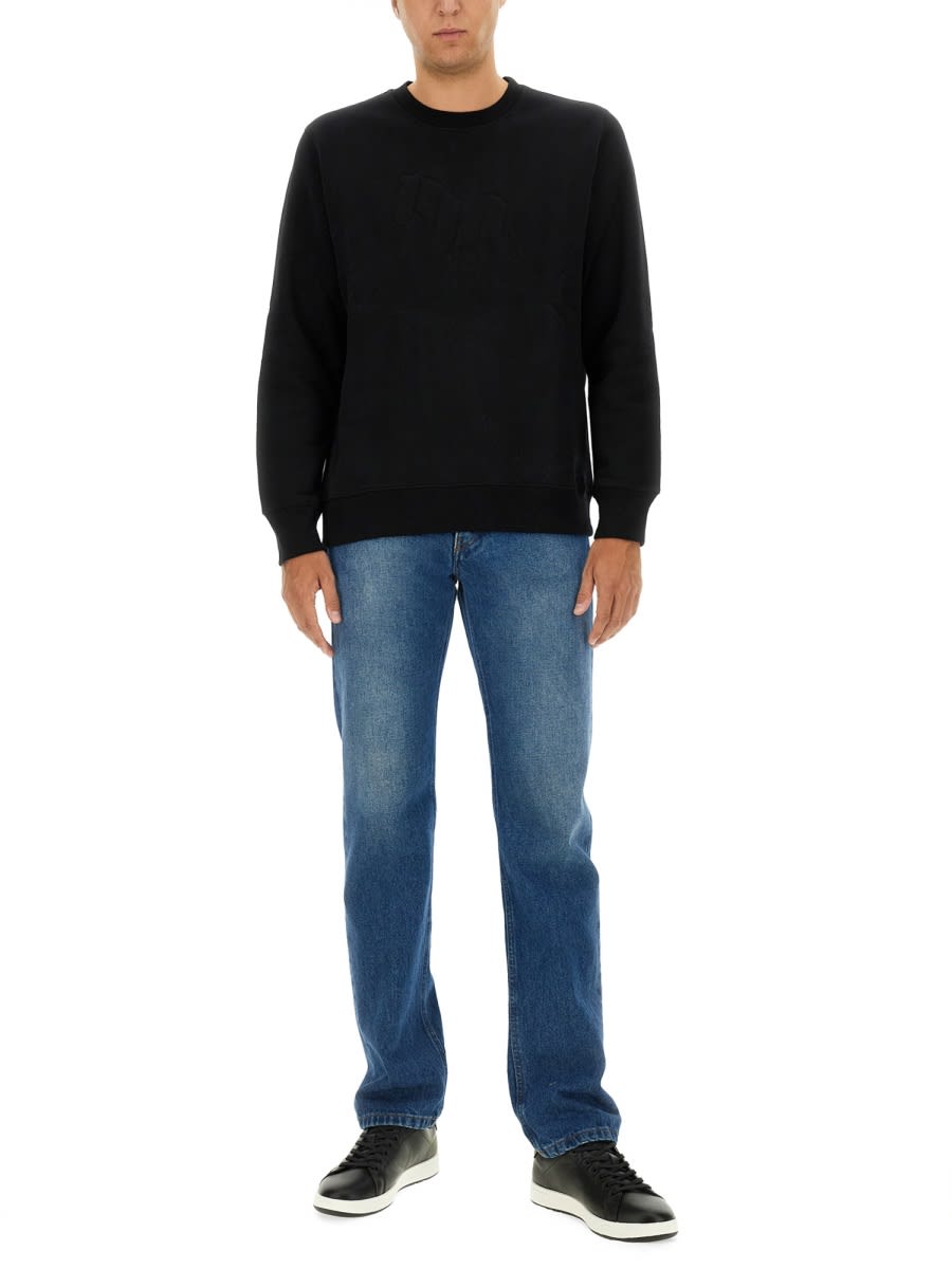 Shop Ps By Paul Smith Cotton Sweatshirt In Black