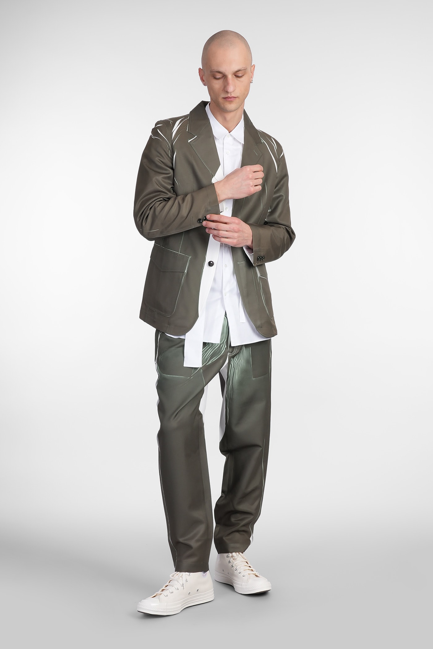 Comme Des Garçons Shirt Contrasting-detailed Blazer