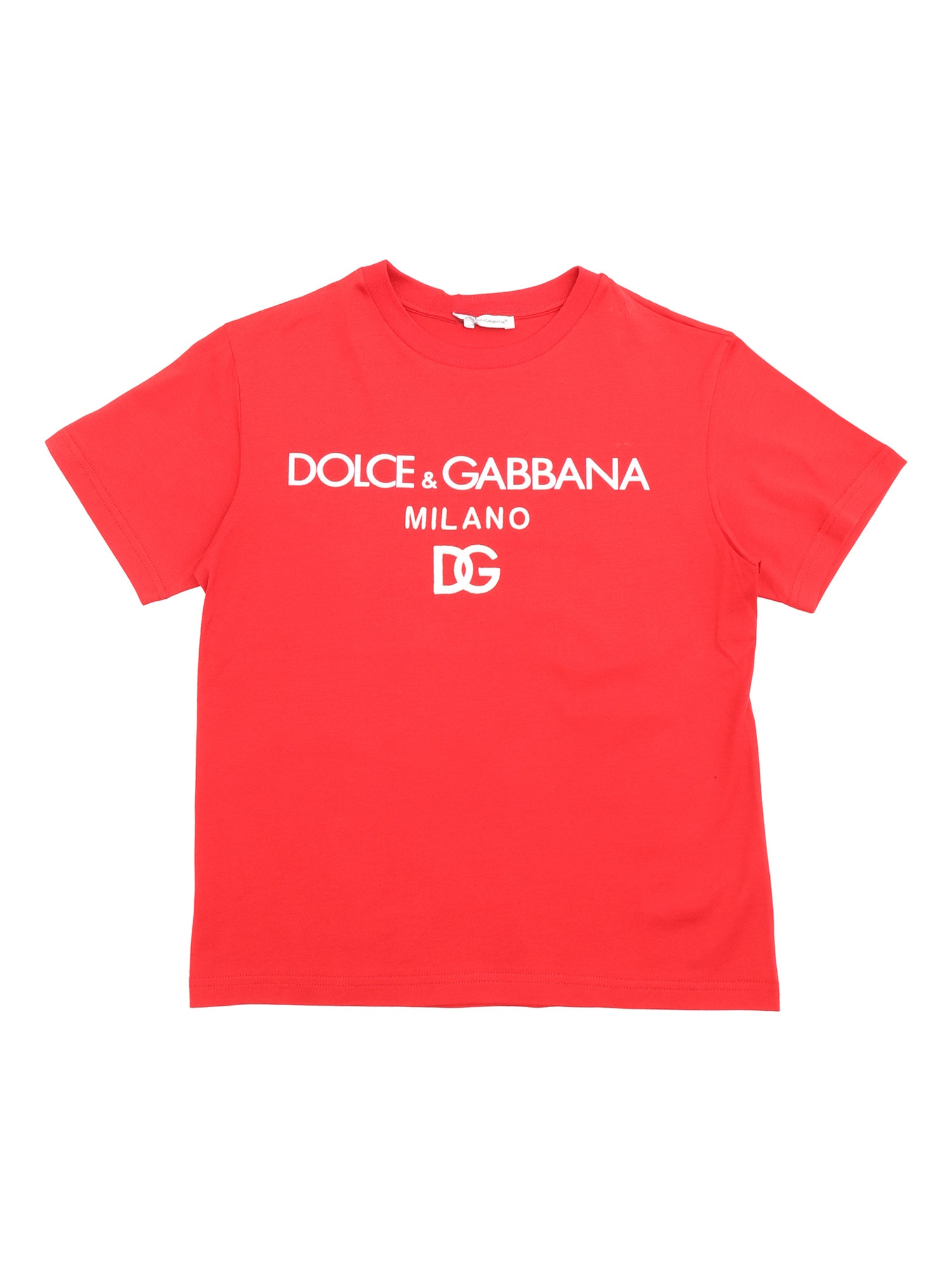 Dolce & Gabbana Flock Logo T-shirt