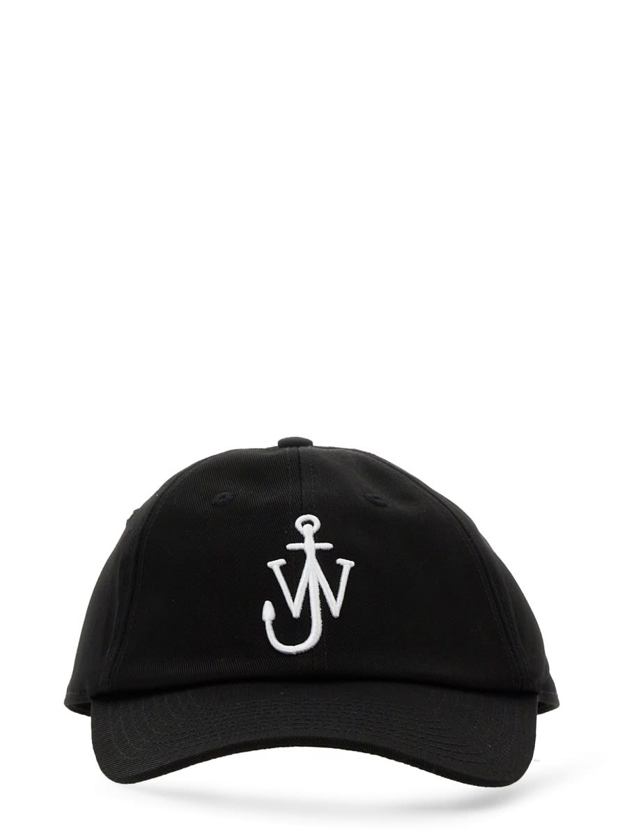 Jw Anderson Baseball Hat With Logo In Black