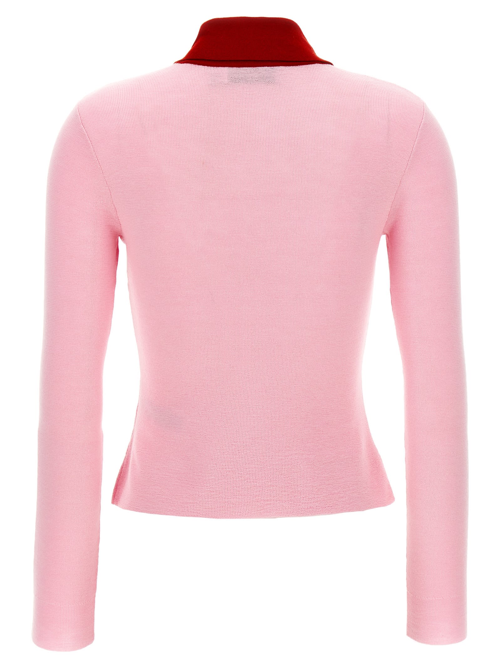Self-portrait Pink Merino Wool Cardigan In Pink