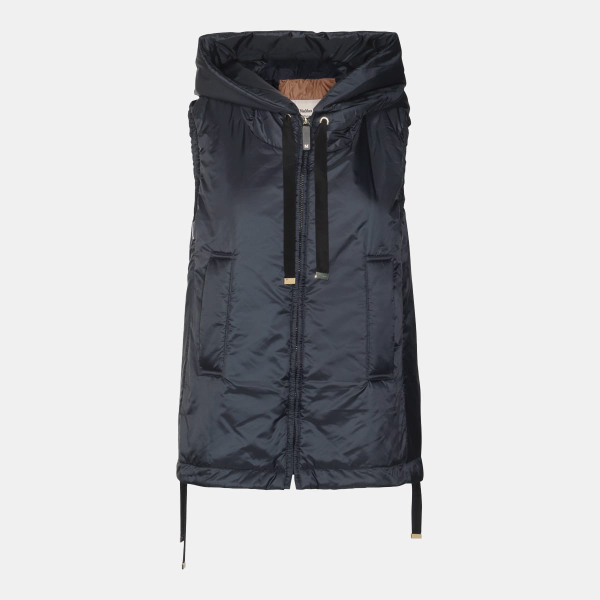 Max Mara The Cube Navy Down Jacket In Pattern