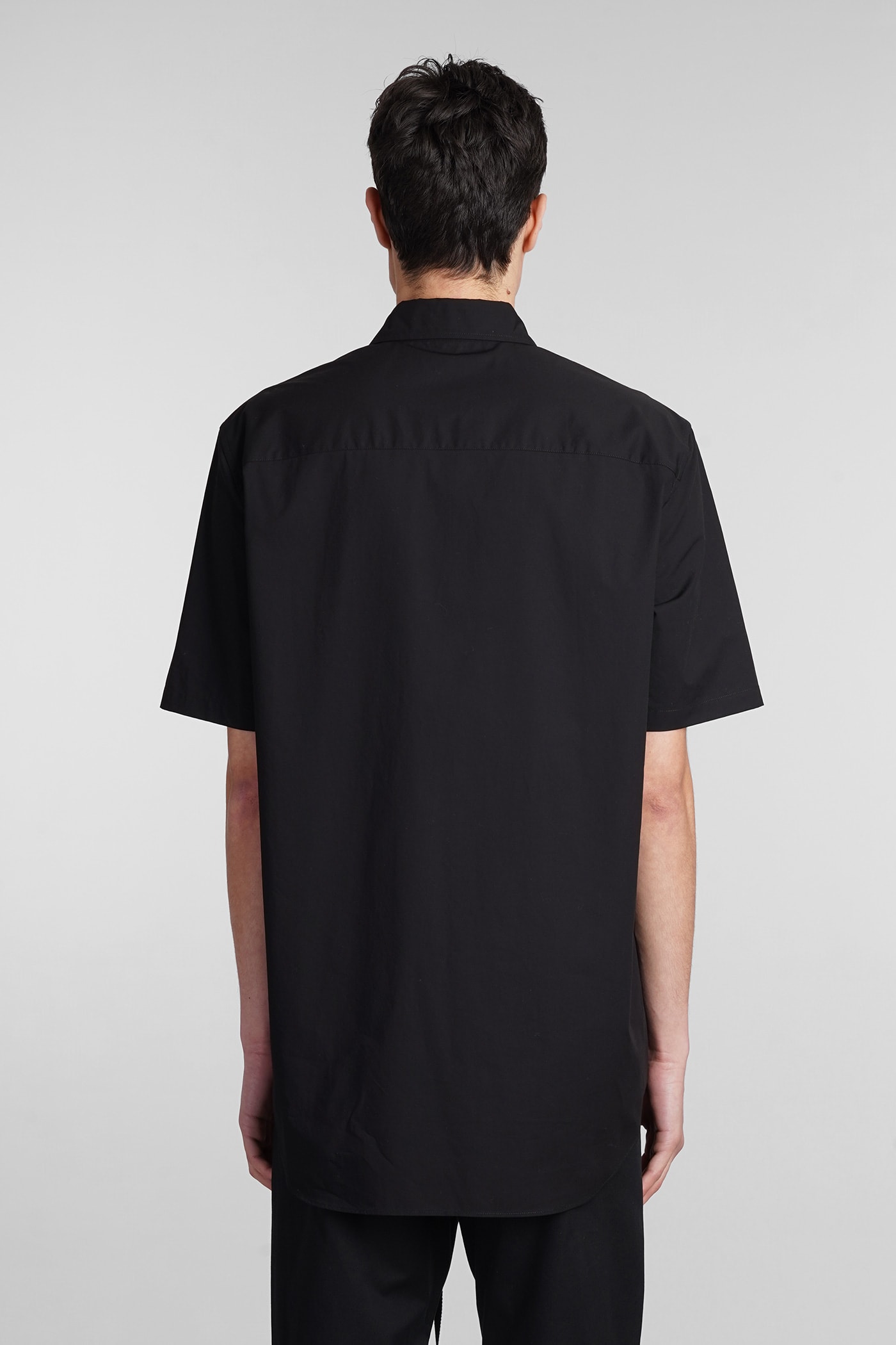 Shop Ann Demeulemeester Shirt In Black Cotton