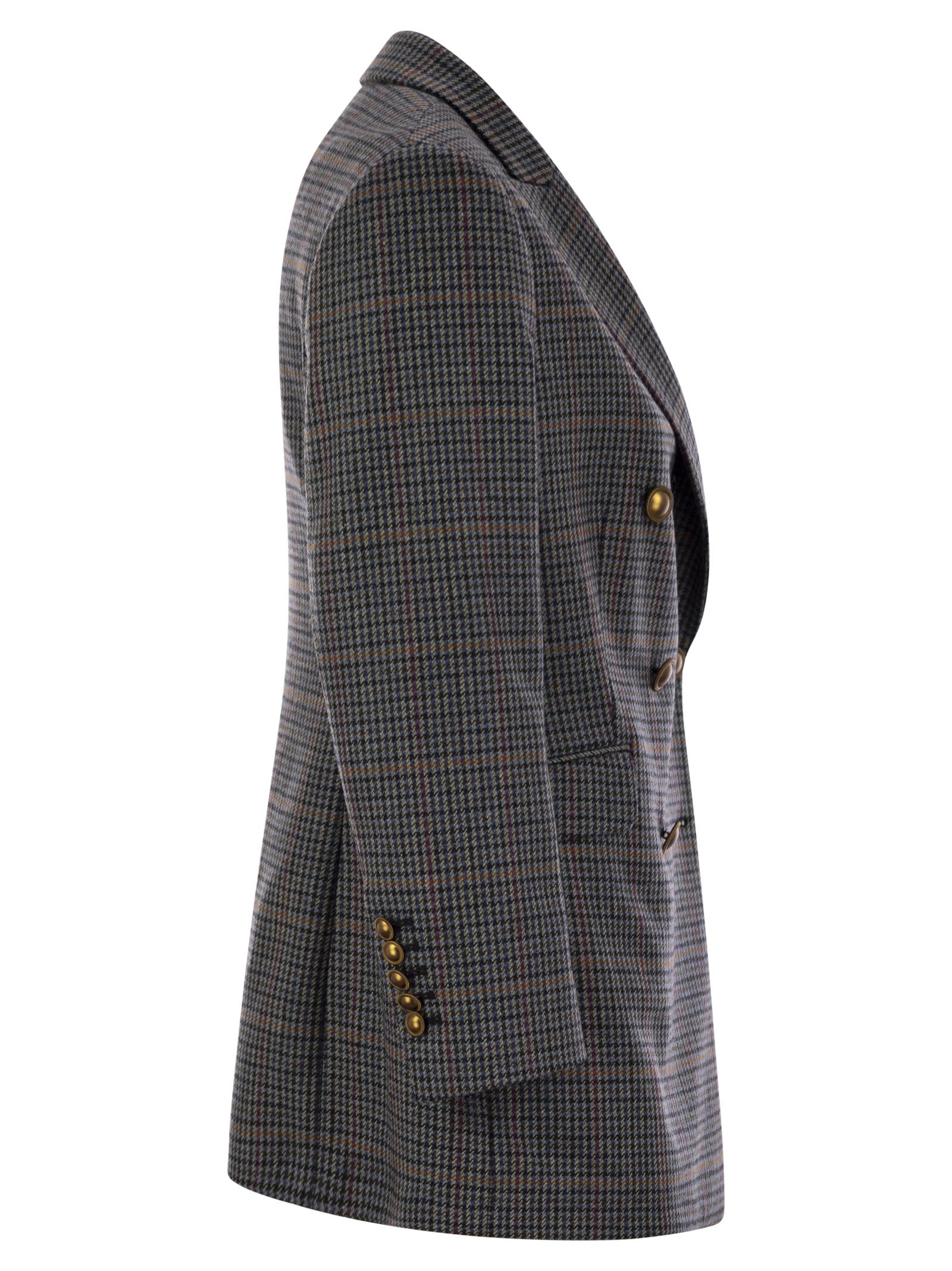ジャケット SAULINA FW24 ANITA - Double-breasted blazer (SAA063 1) Saulina Milano Anita - Double-breasted Blazer In Grey | ModeSens