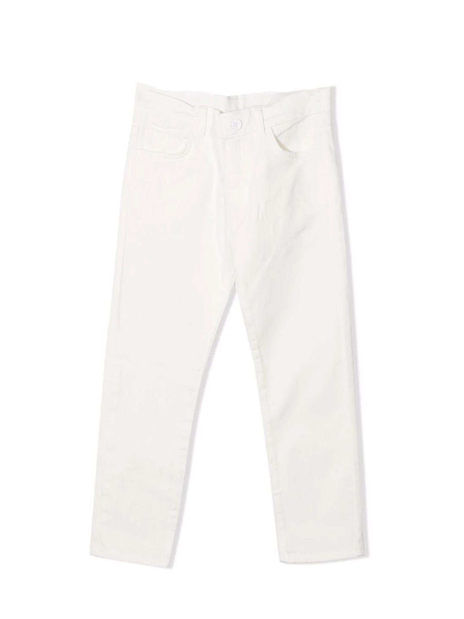 Douuod White Stretch-cotton Jeans