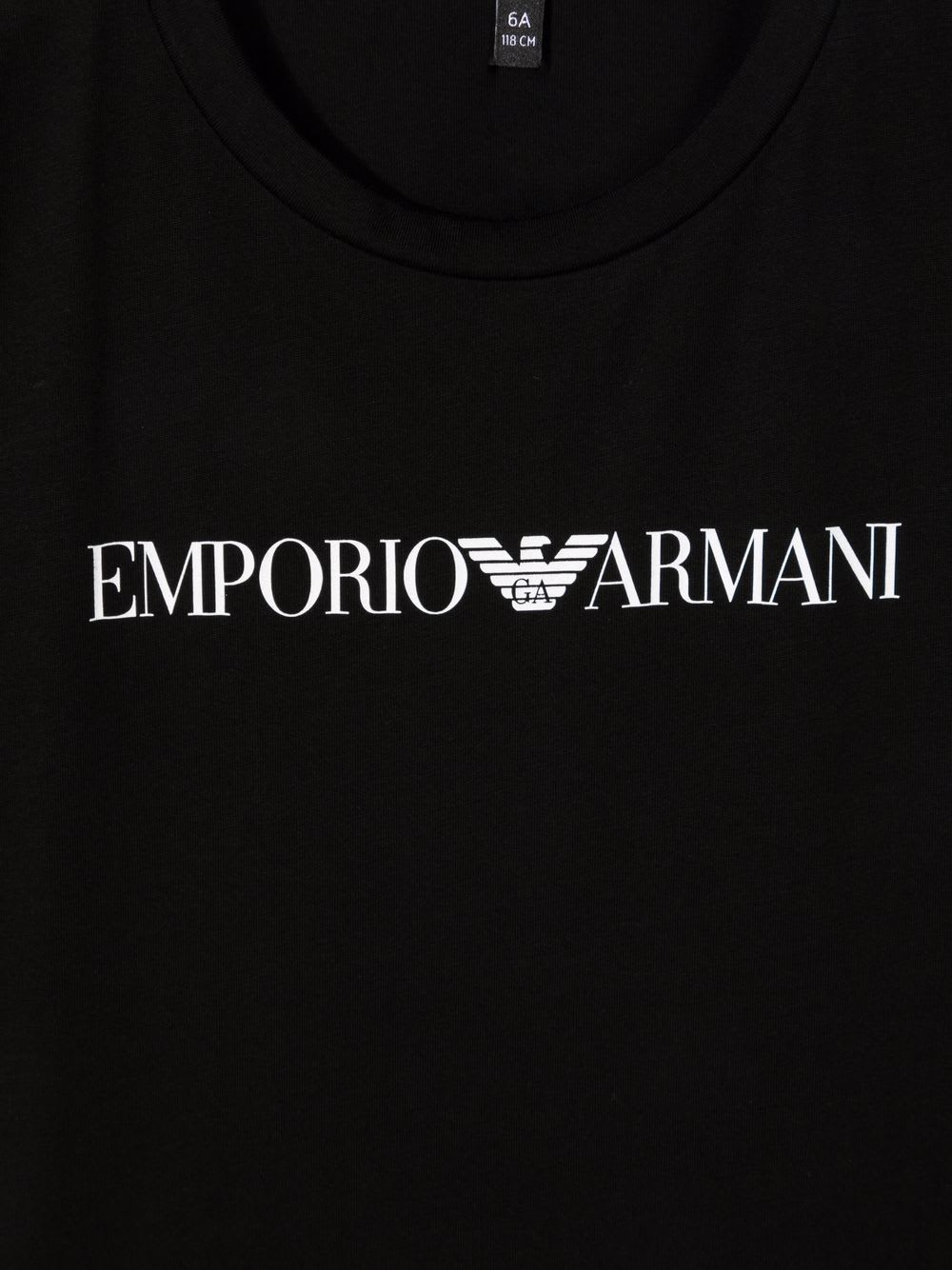 Shop Emporio Armani T-shirt With Print In Nero Logo