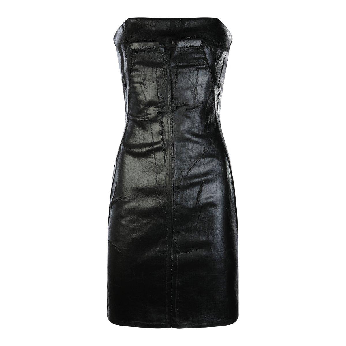 Shop Rick Owens Bustier Sleeveless Mini Dress In Black