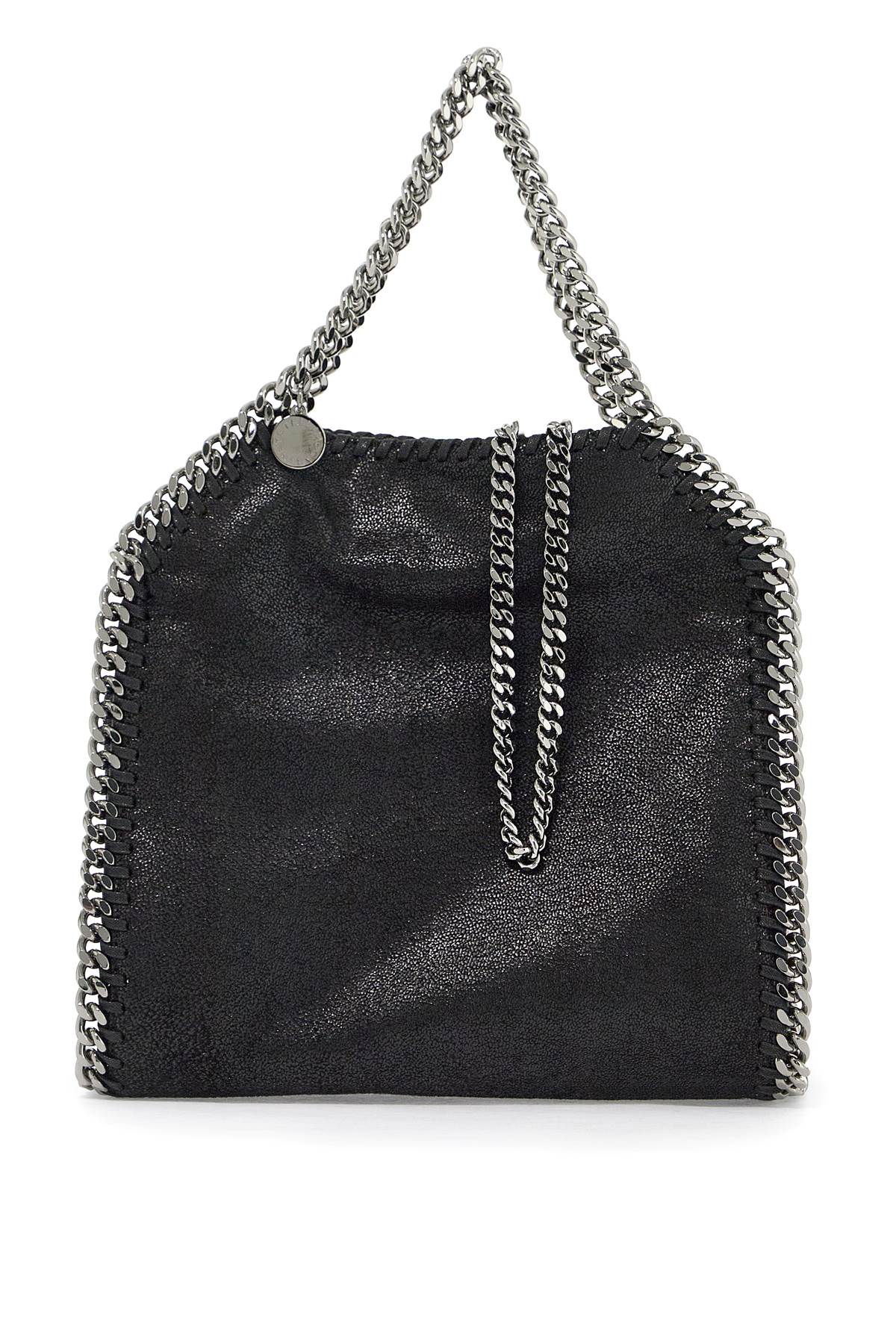 Shop Stella Mccartney Falabella Mini Tote Bag In Black (black)