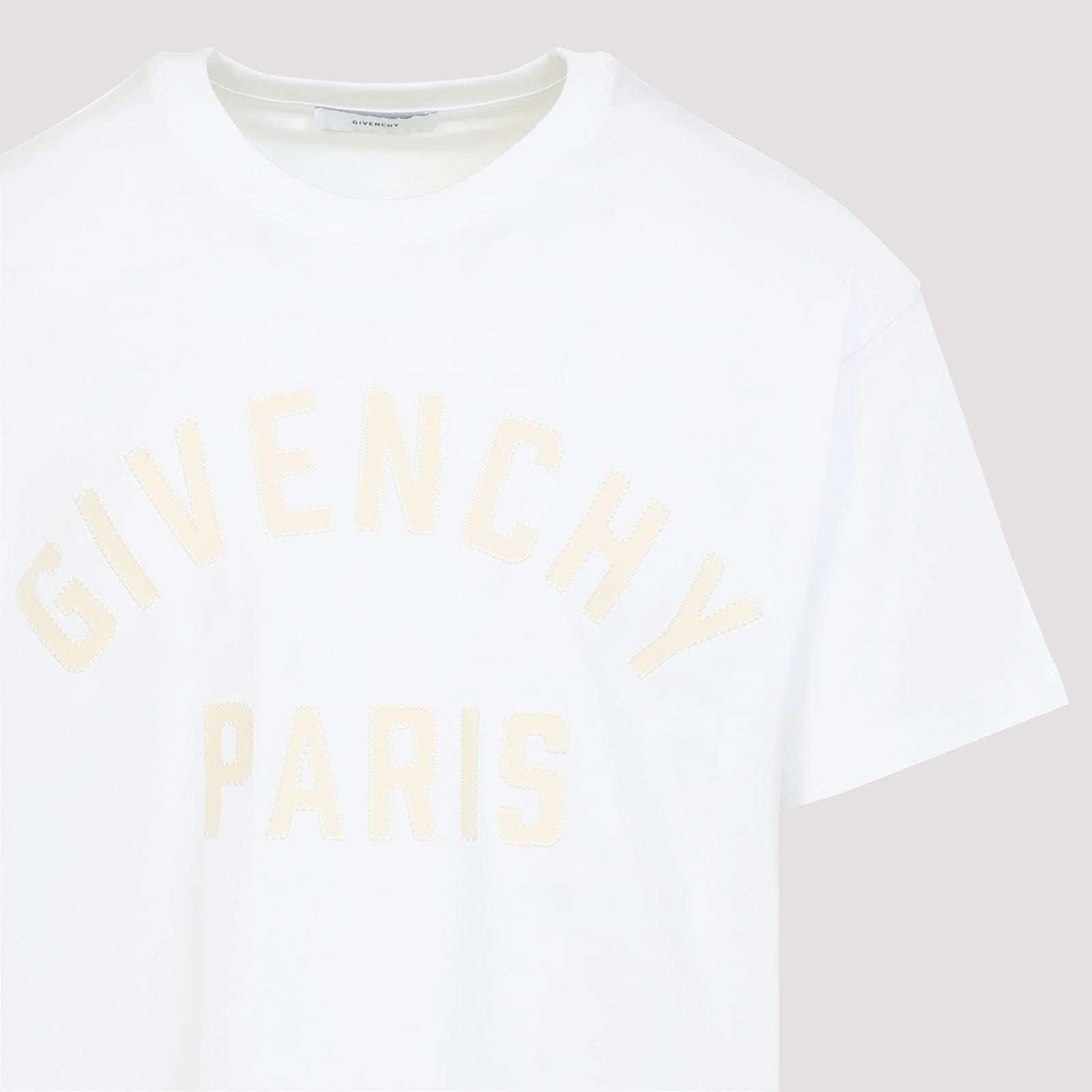 Givenchy Logo Lettering Crewneck T-shirt In White