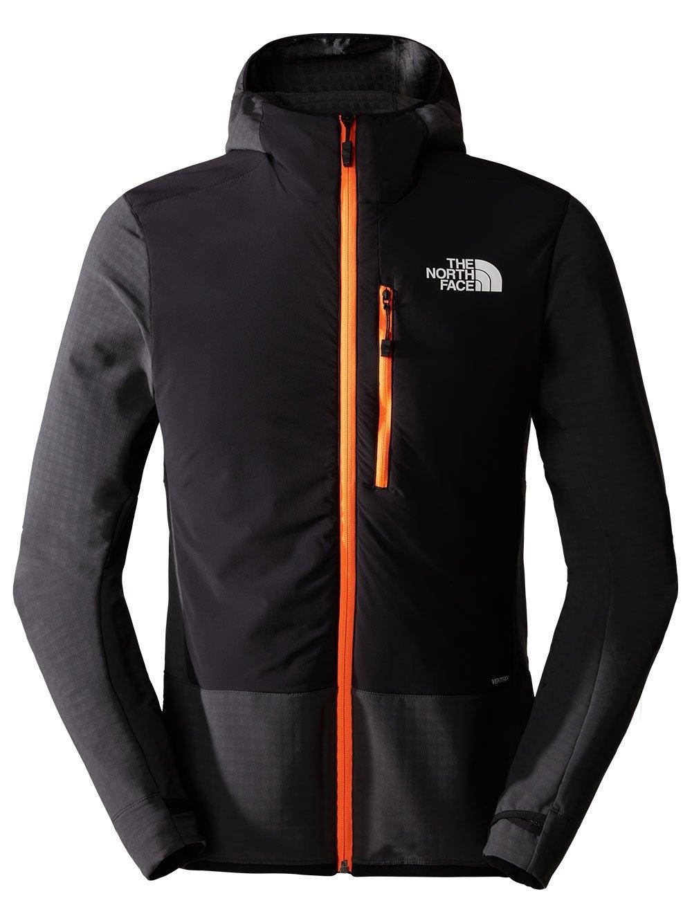 Shop The North Face Dawn Turn Hybrid Hooded Jacket In Asgy/tnfb/shkor