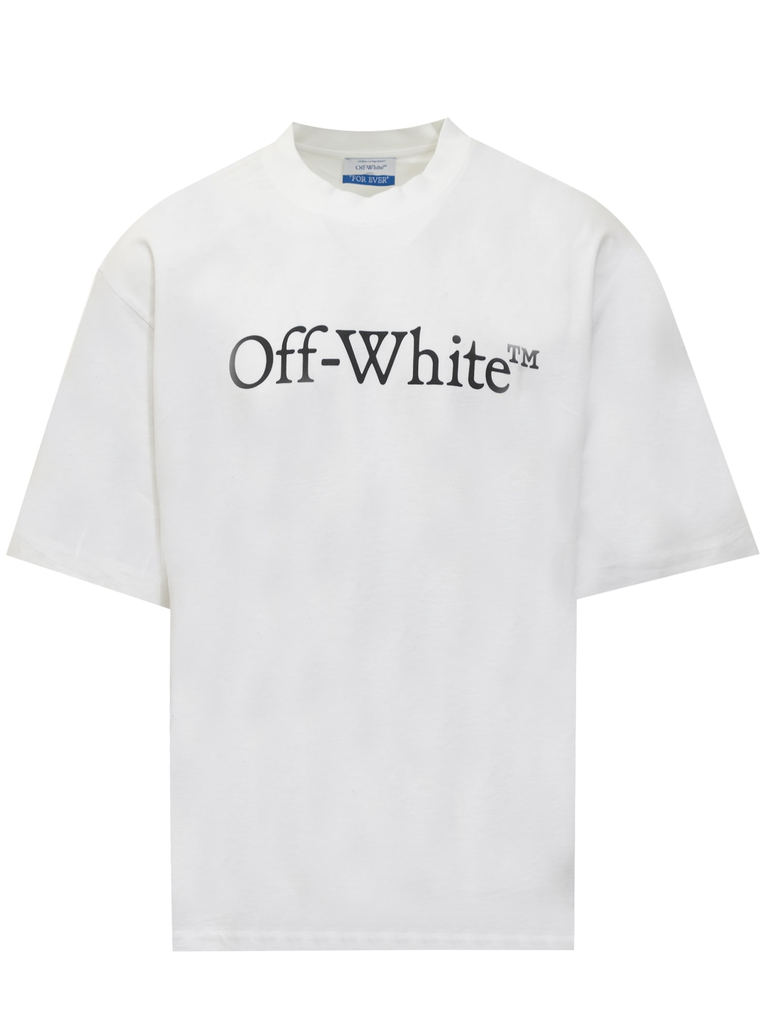 Shop Off-white Big Logo T-shirt In White Black