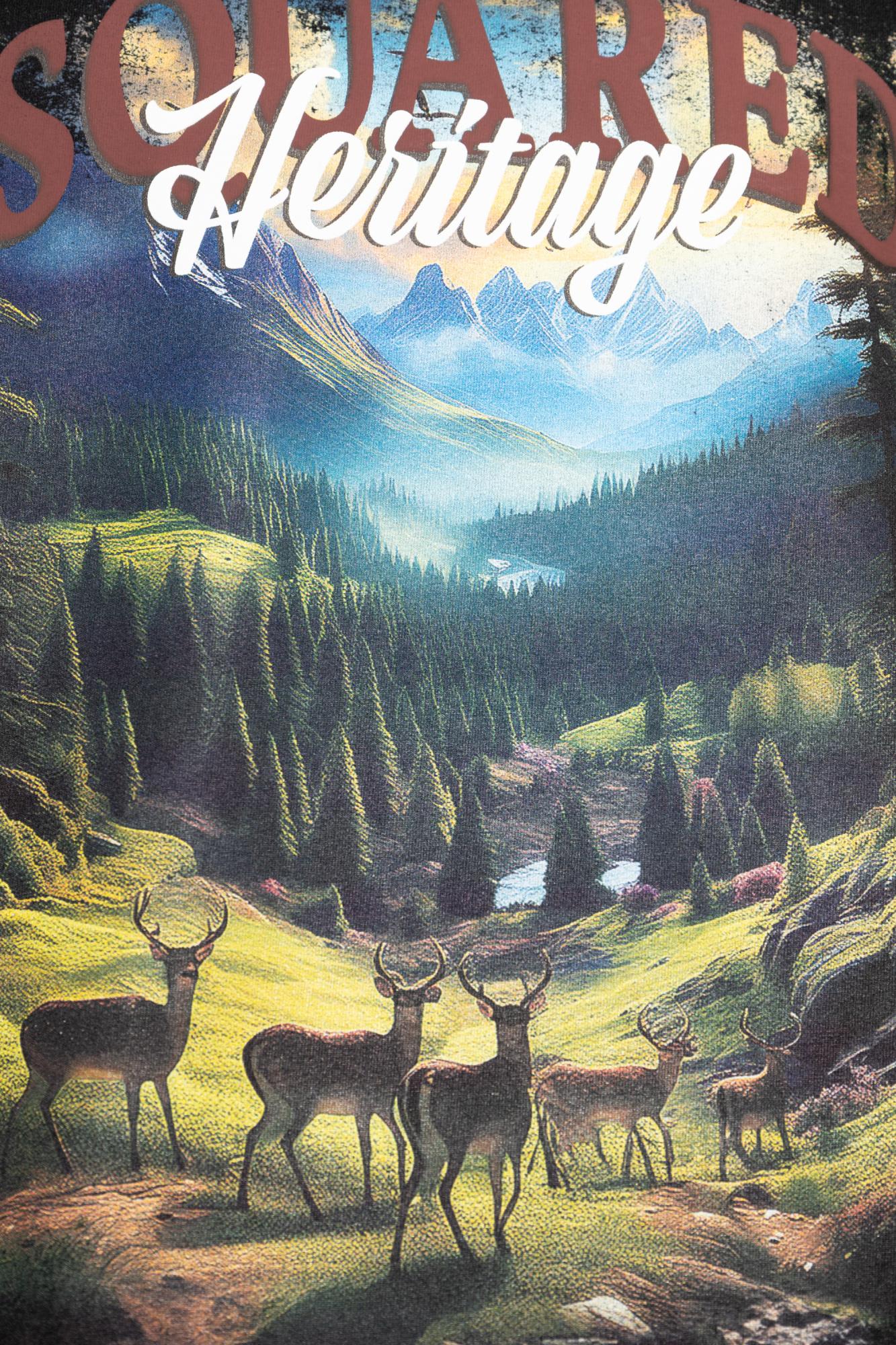 Dsquared2 Loose-fit Signature T-shirt In Black