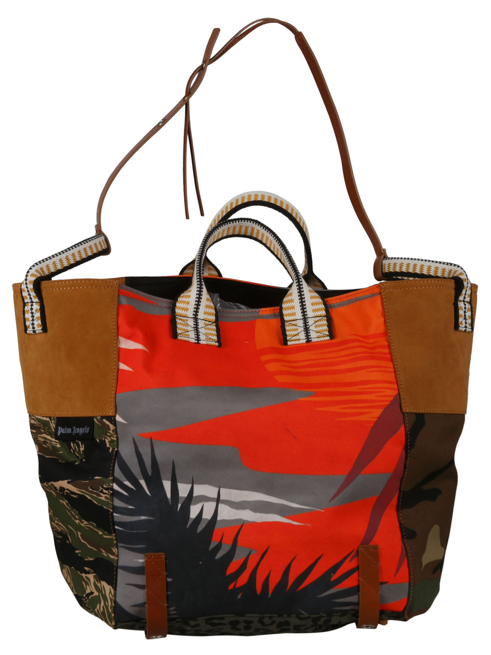 Palm Angels Mixed Deconstructed Shopper Bag