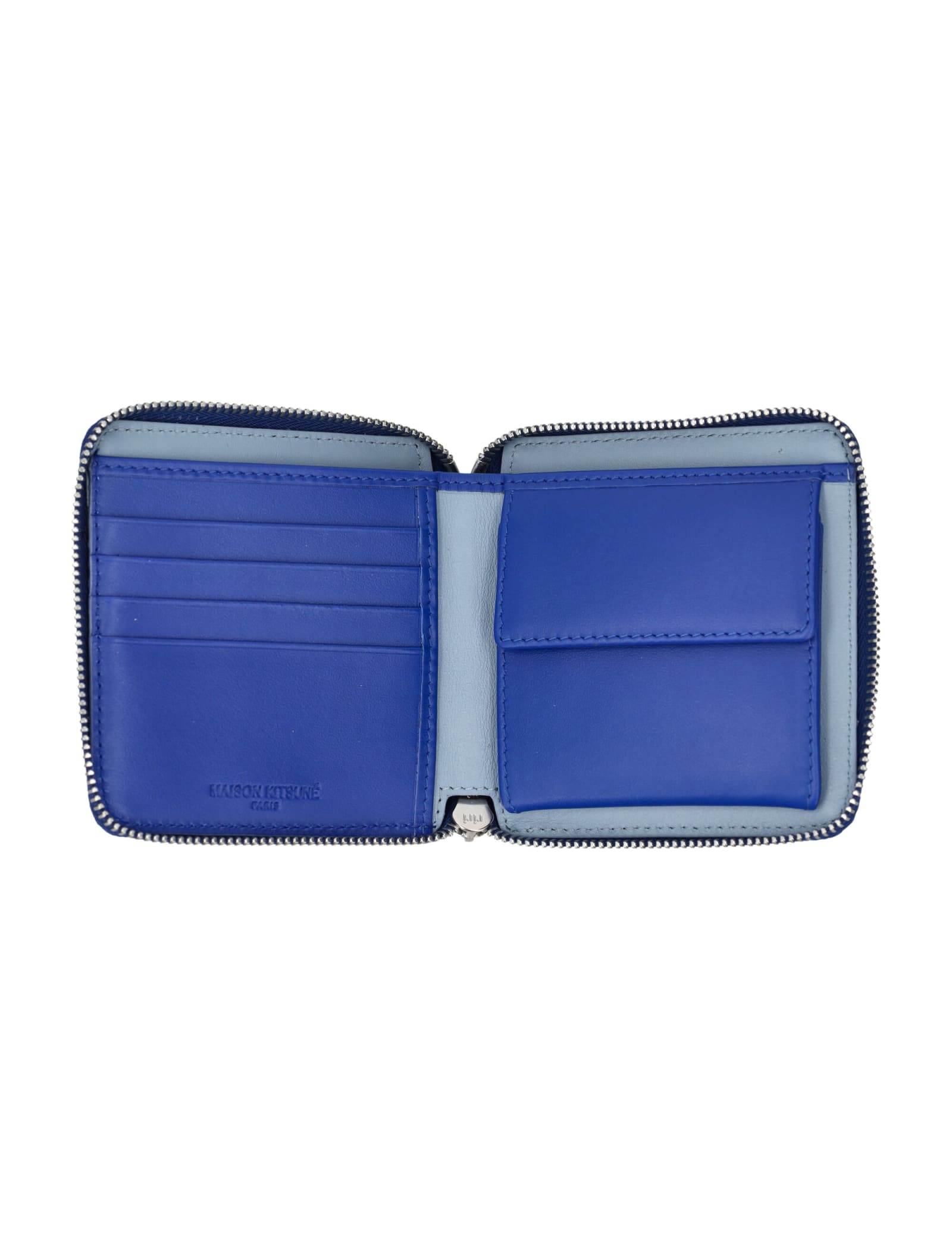 Maison Kitsune Chillax Fox Square Zipped Wallet