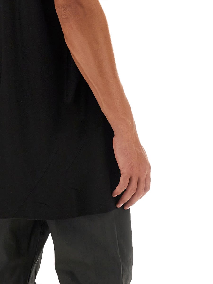 Shop Rick Owens Wool T-shirt In Nero