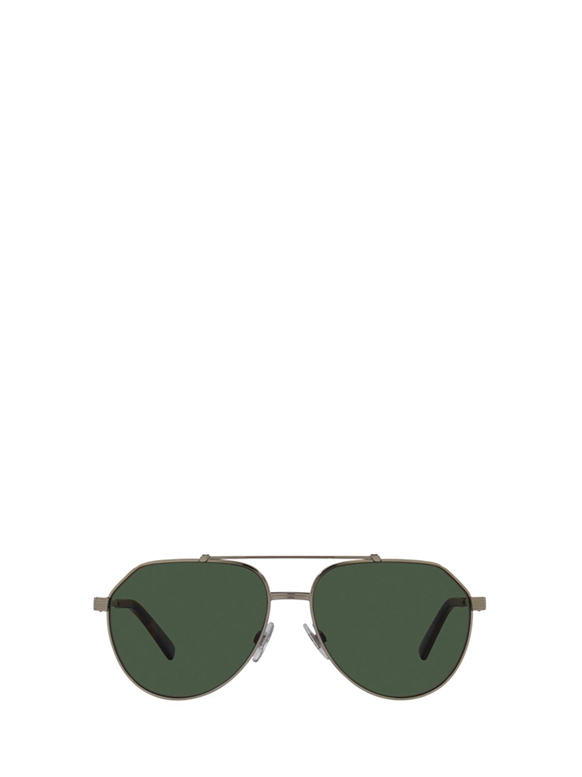 Shop Dolce & Gabbana Aviator Sunglasses In 13359a