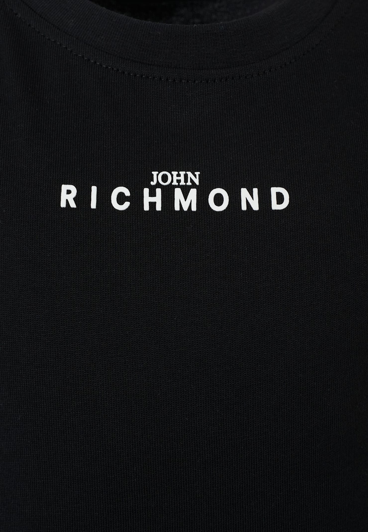 Richmond Black T-shirt For Kids With Logo In Black