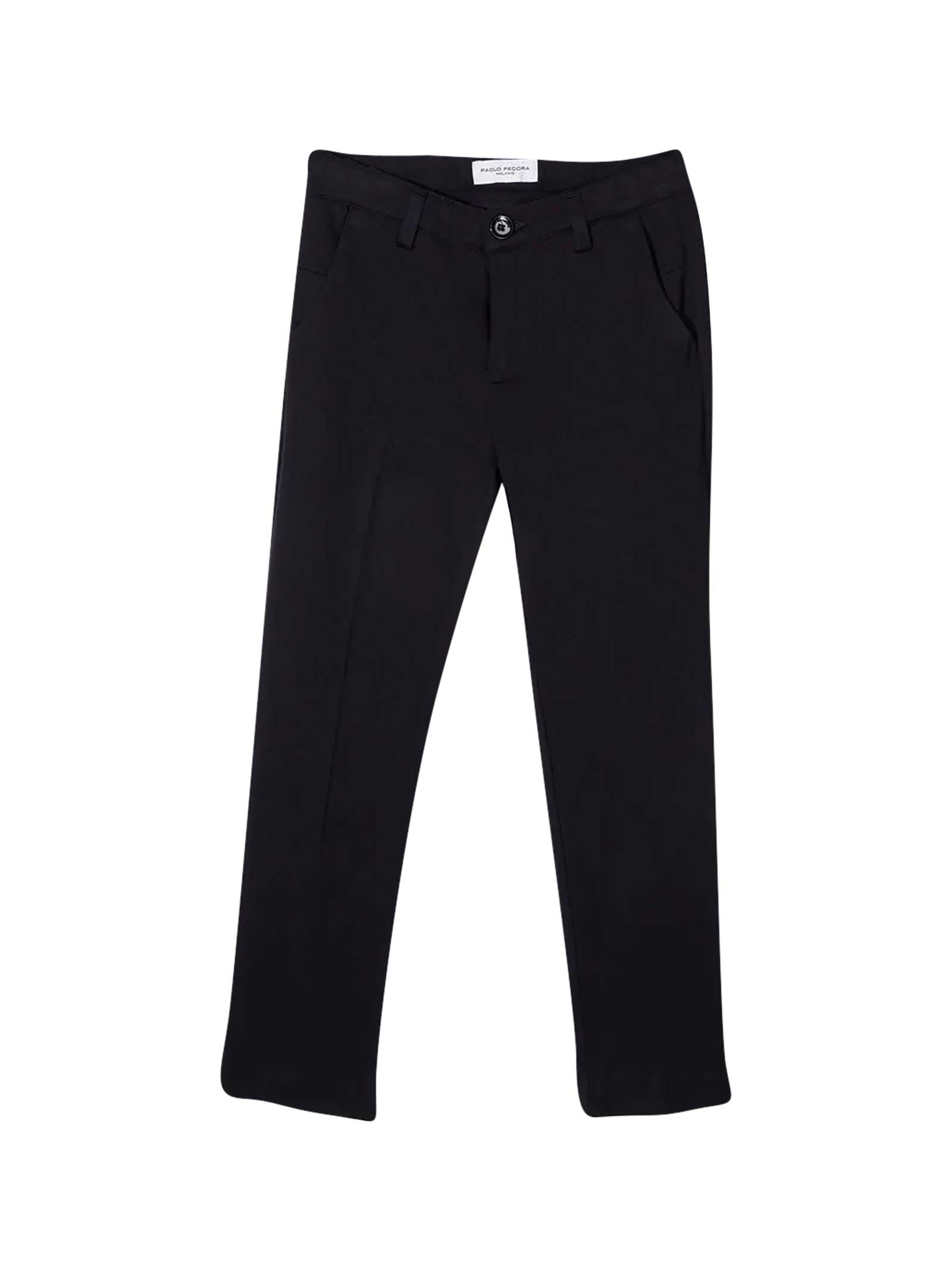 PAOLO PECORA STRAIGHT TEEN TROUSERS,PP2569 BLUT
