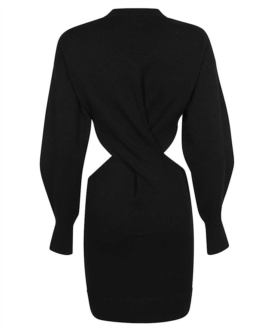 Shop Alexander Mcqueen Knitted Dress In Black