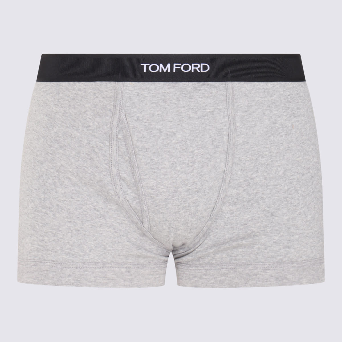 Tom Ford Grey Cotton Blend Boxer