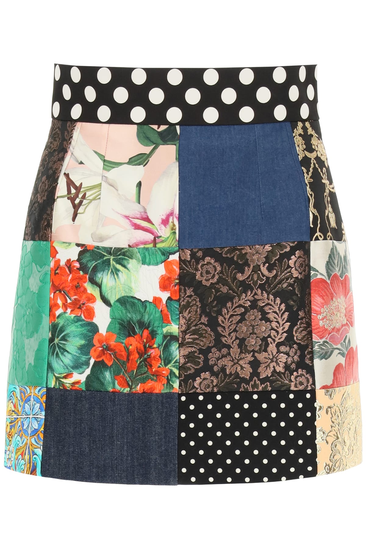 Dolce & Gabbana Patchwork Mini Skirt