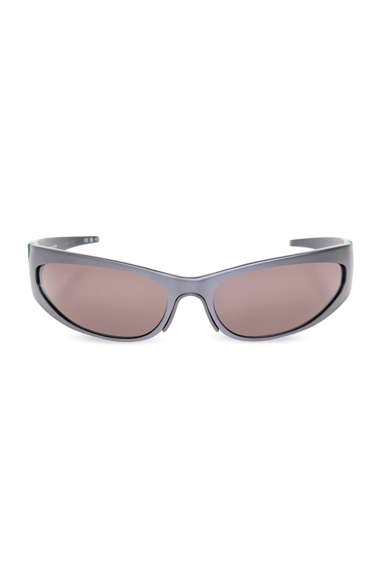 Balenciaga Reverse Xpander 2.0 Rectangle Sunglasses In Grey