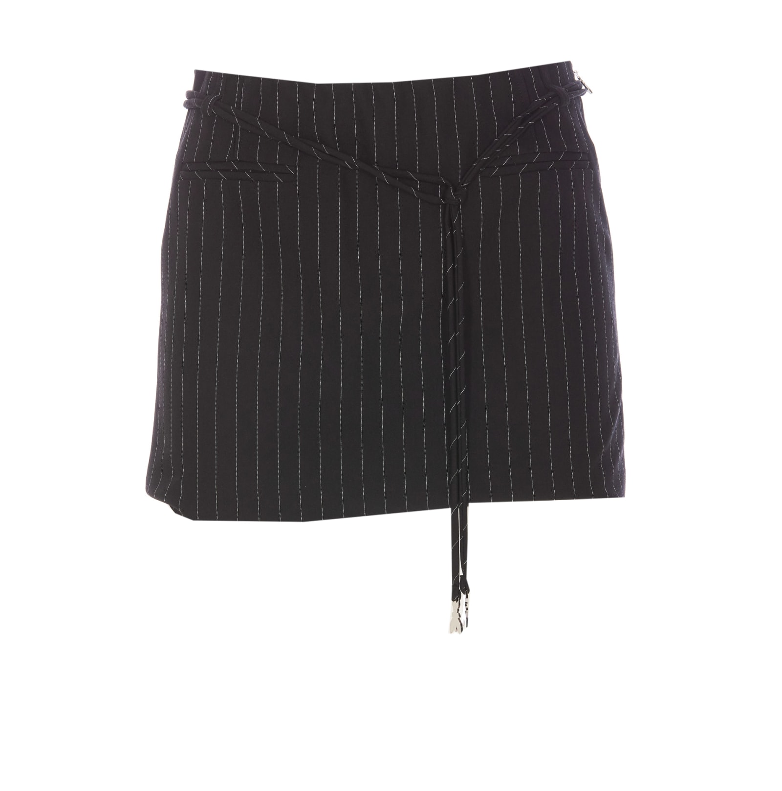 Shop Patrizia Pepe Mini Skirt In Black