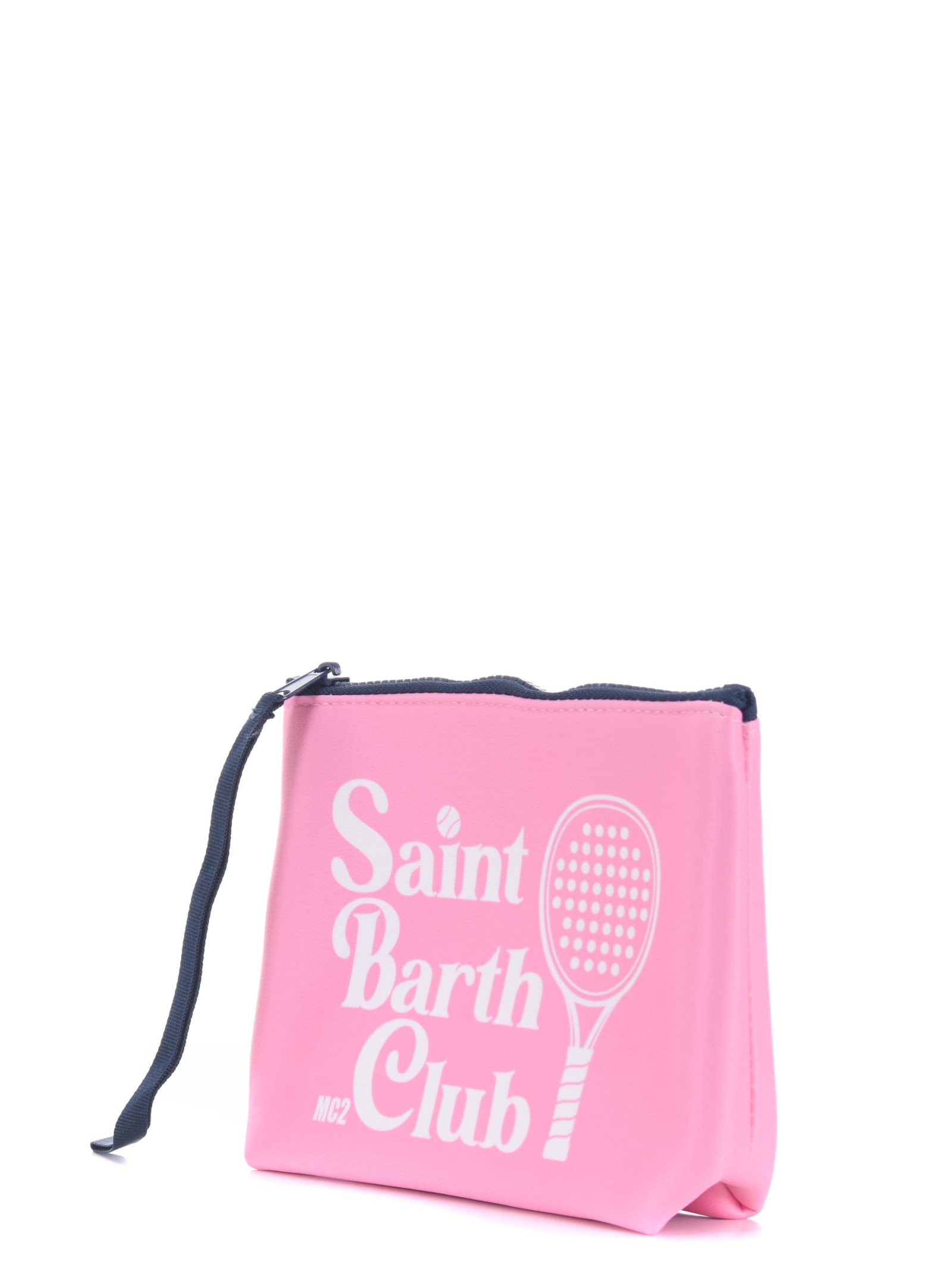 Shop Mc2 Saint Barth Clutch Bag In Rosa