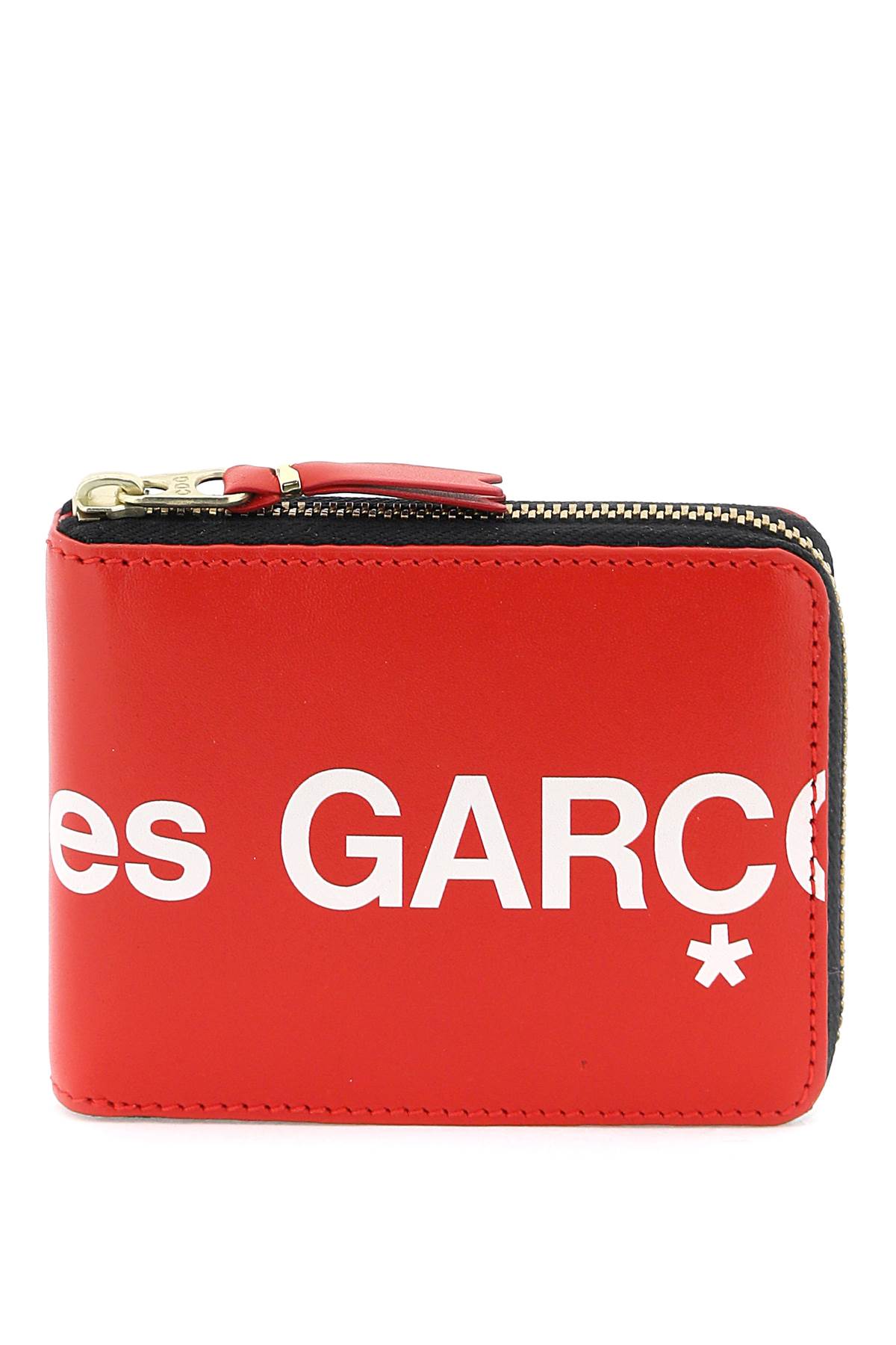 Comme Des Garçons Zip-around With Maxi Logo In Red (red)