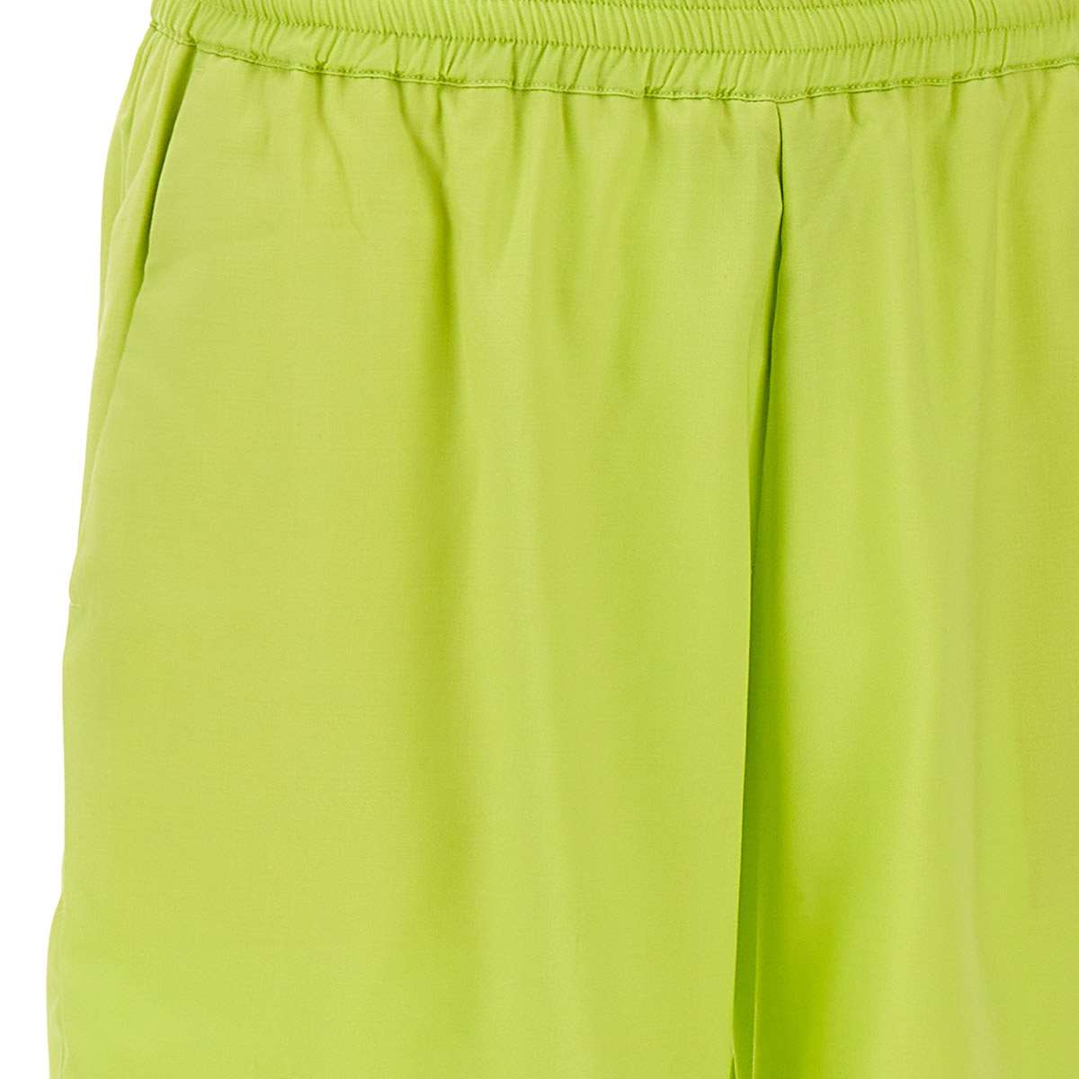 Shop Bonsai Wool Blend Shorts In Acid Green
