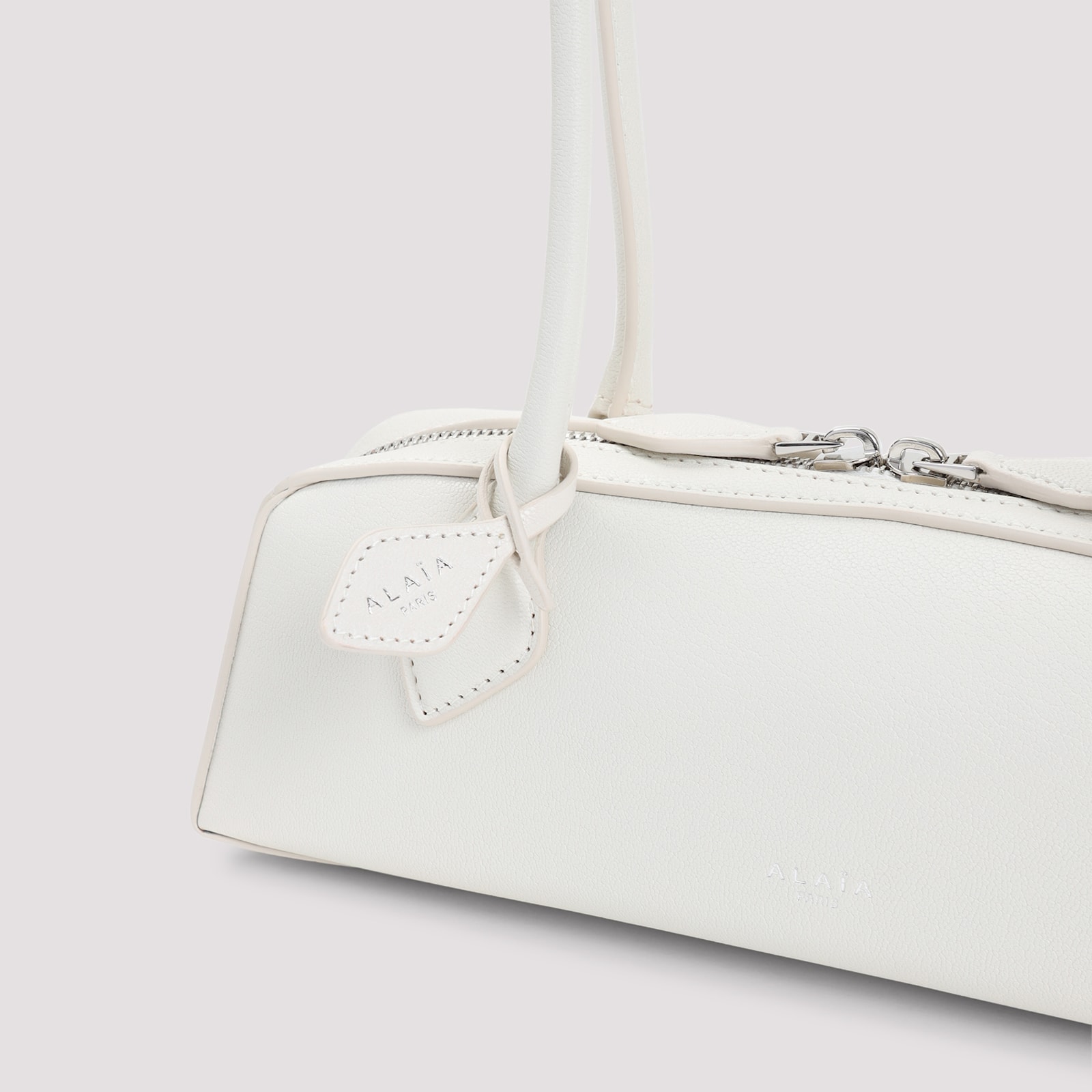 Alaïa Teckel Small Shoulder Bag In White