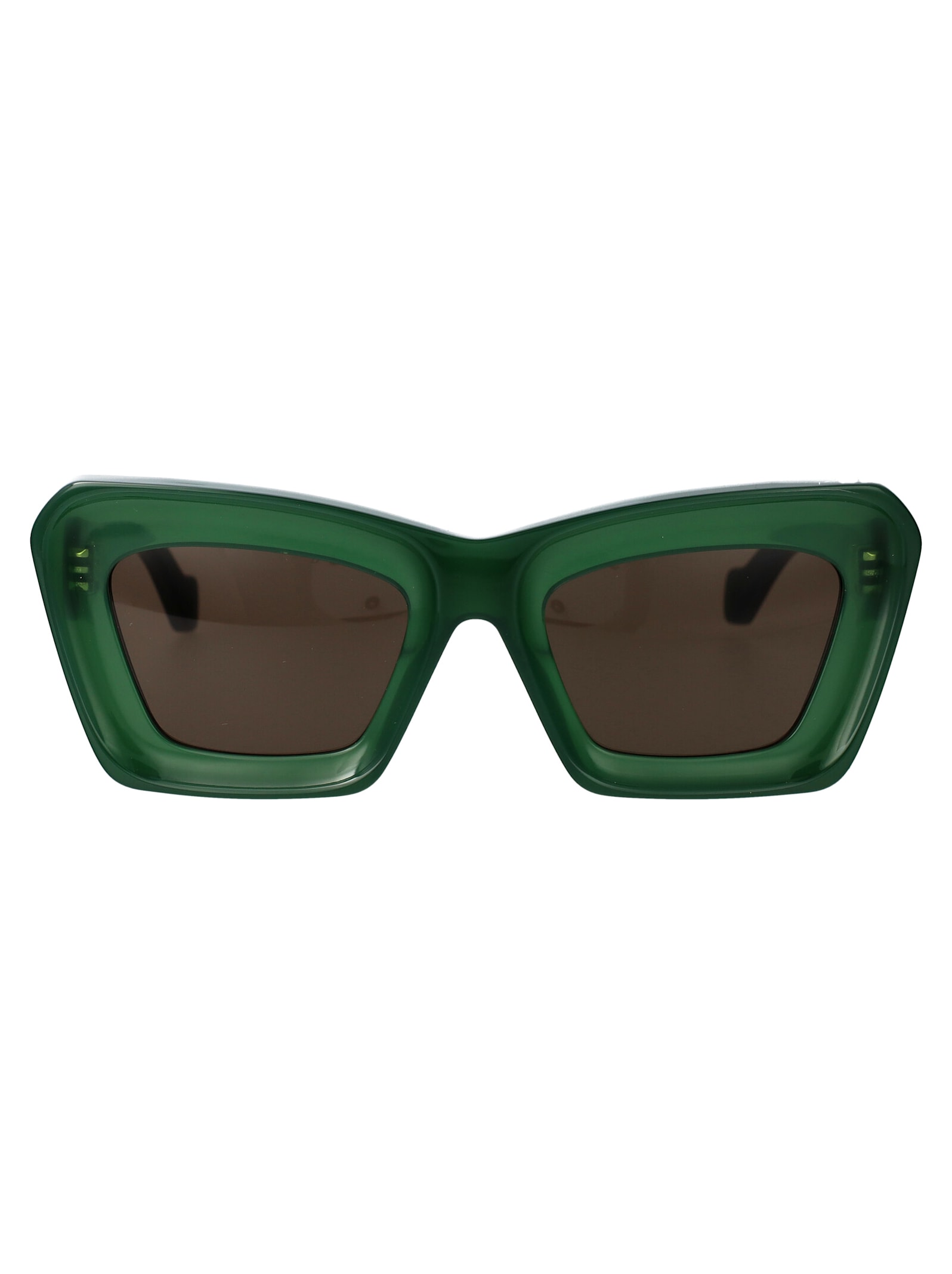 Loewe Anagram Sunglasses In Green