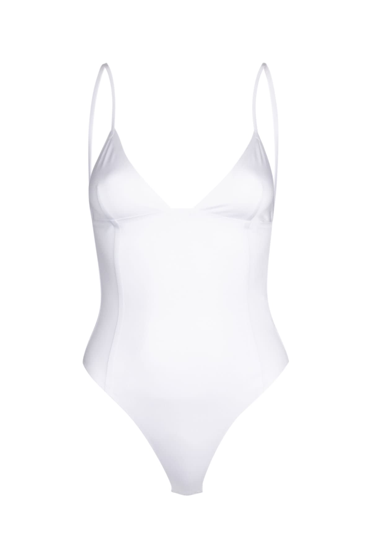 Shop Jacquemus Le Body Spallina In White