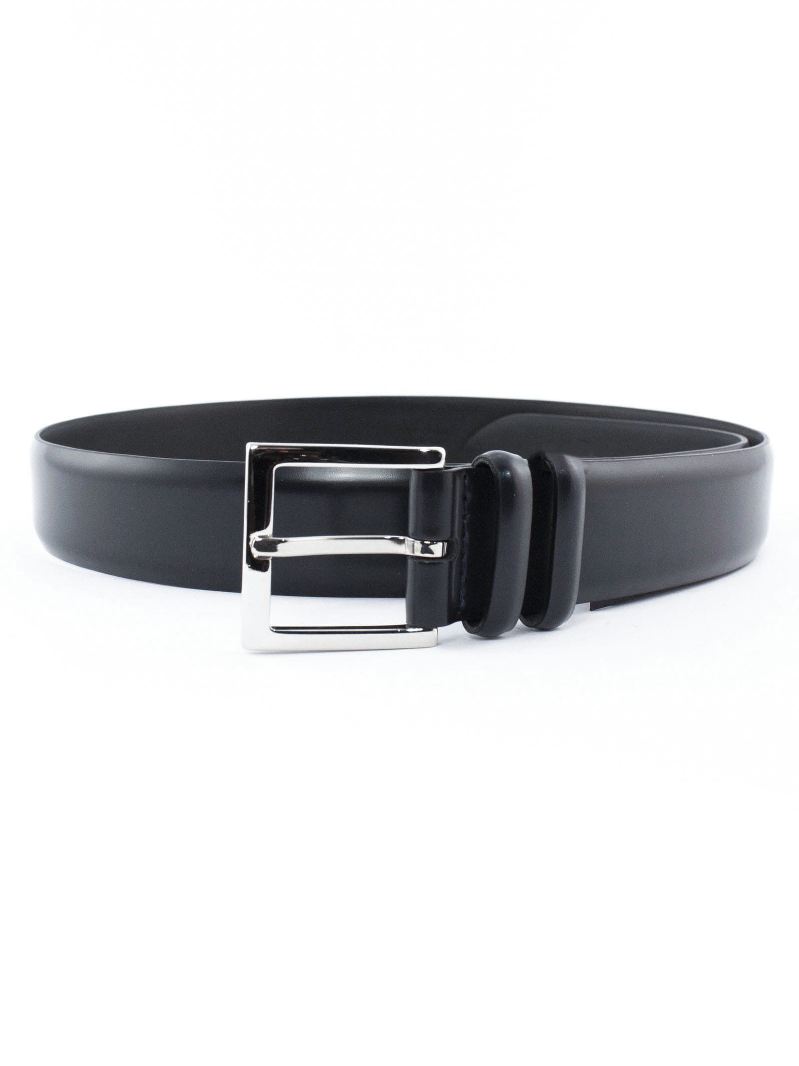 Orciani Bright Classic Blue Patent Leather Belt