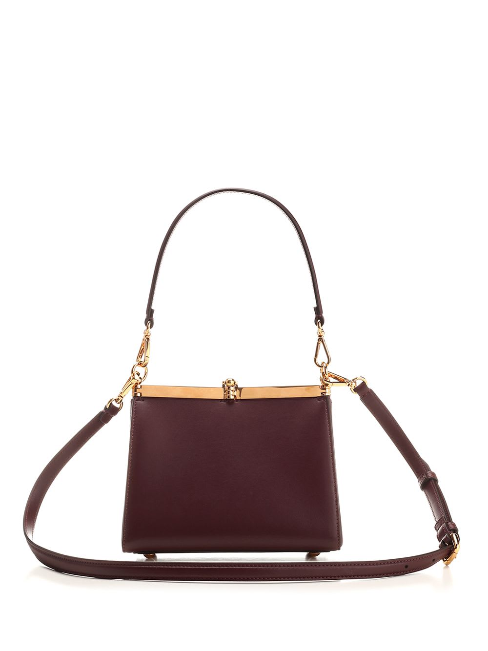 Shop Etro Small Vela Shoulder Bag In Bordeaux