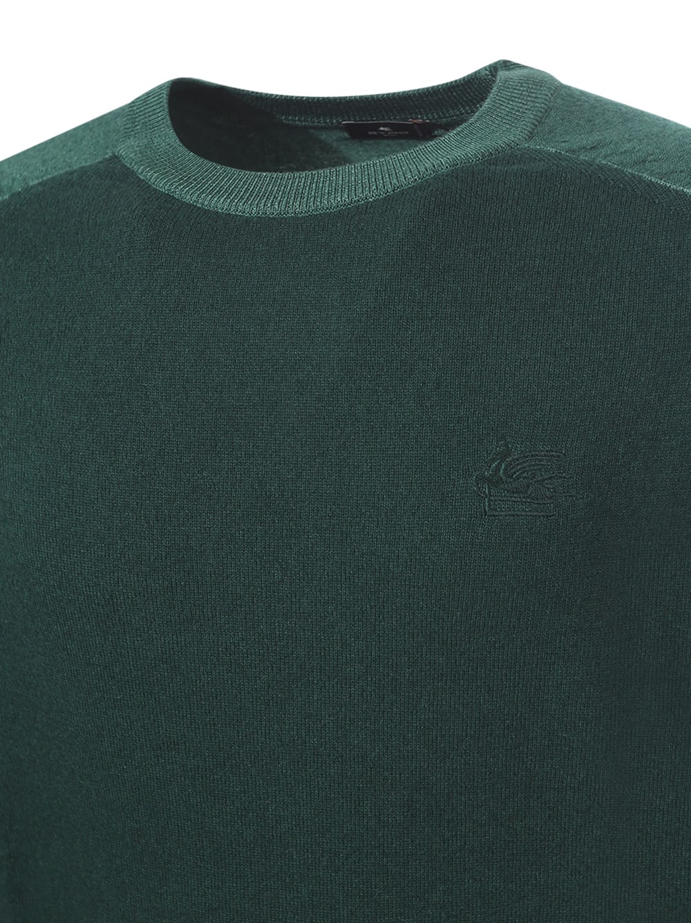 Shop Etro Crew Neck Sweater In Green