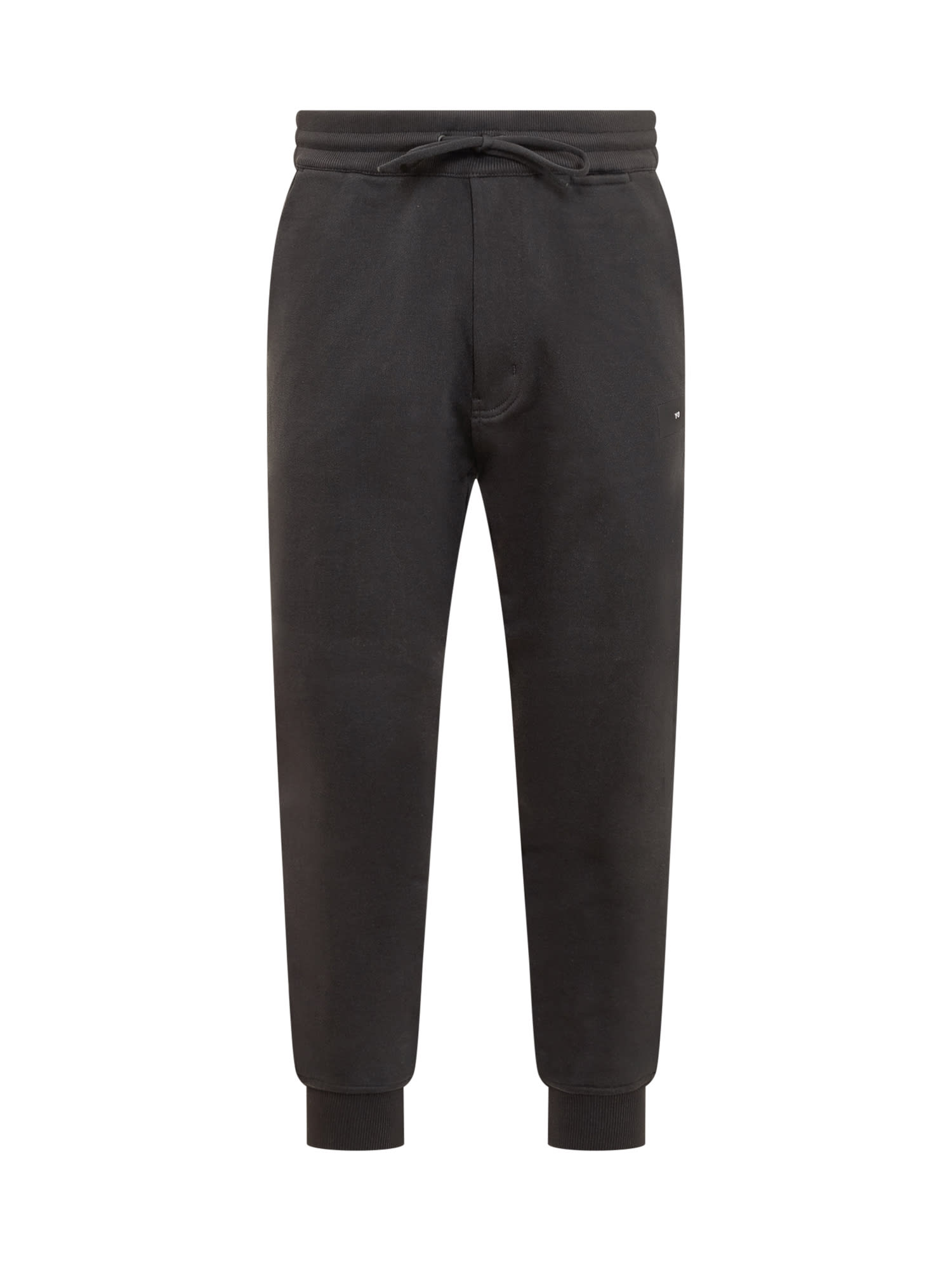 Y-3 Logo-print Wool Track-pant In Black