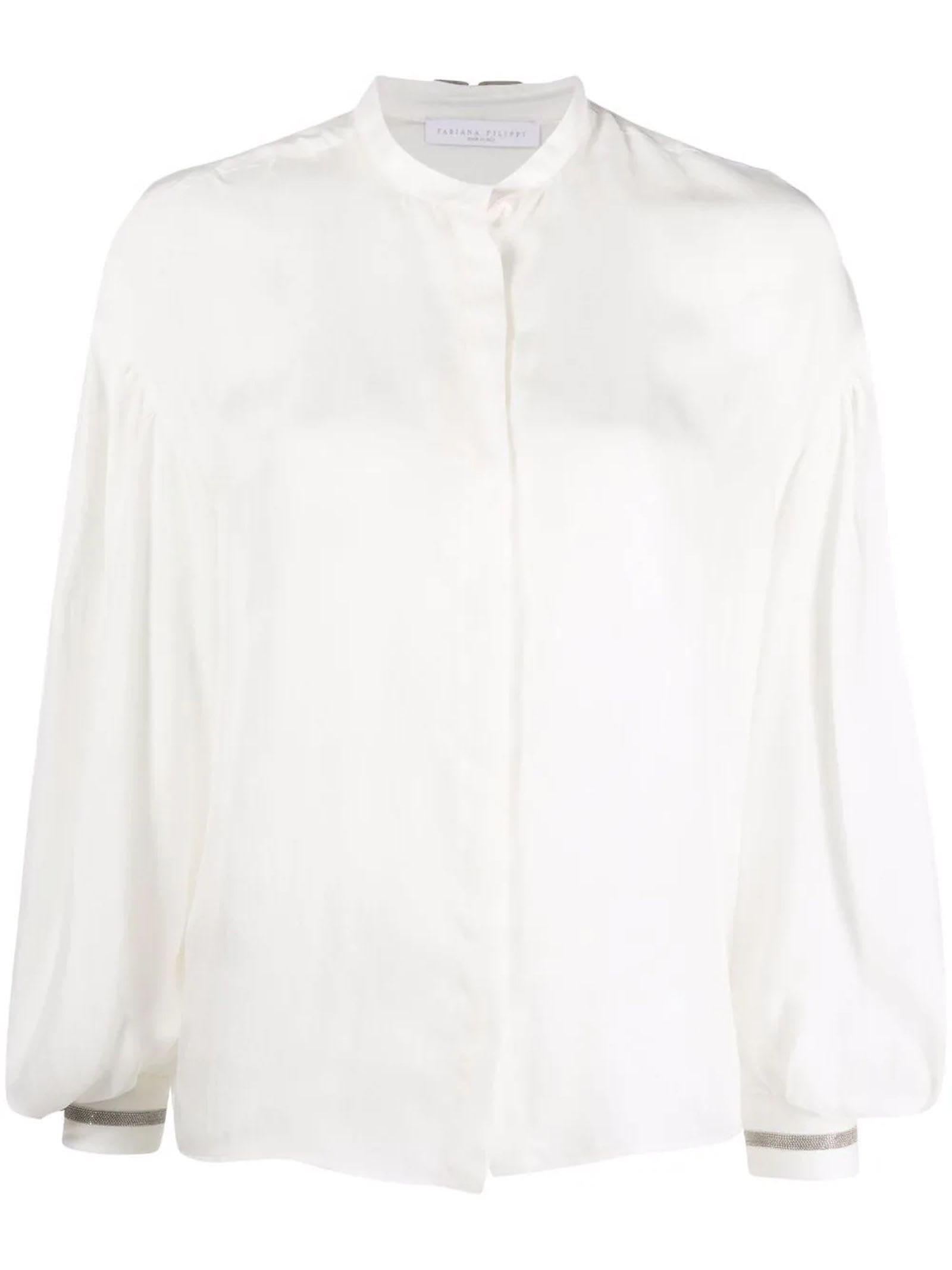 Fabiana Filippi White Silk Shirt