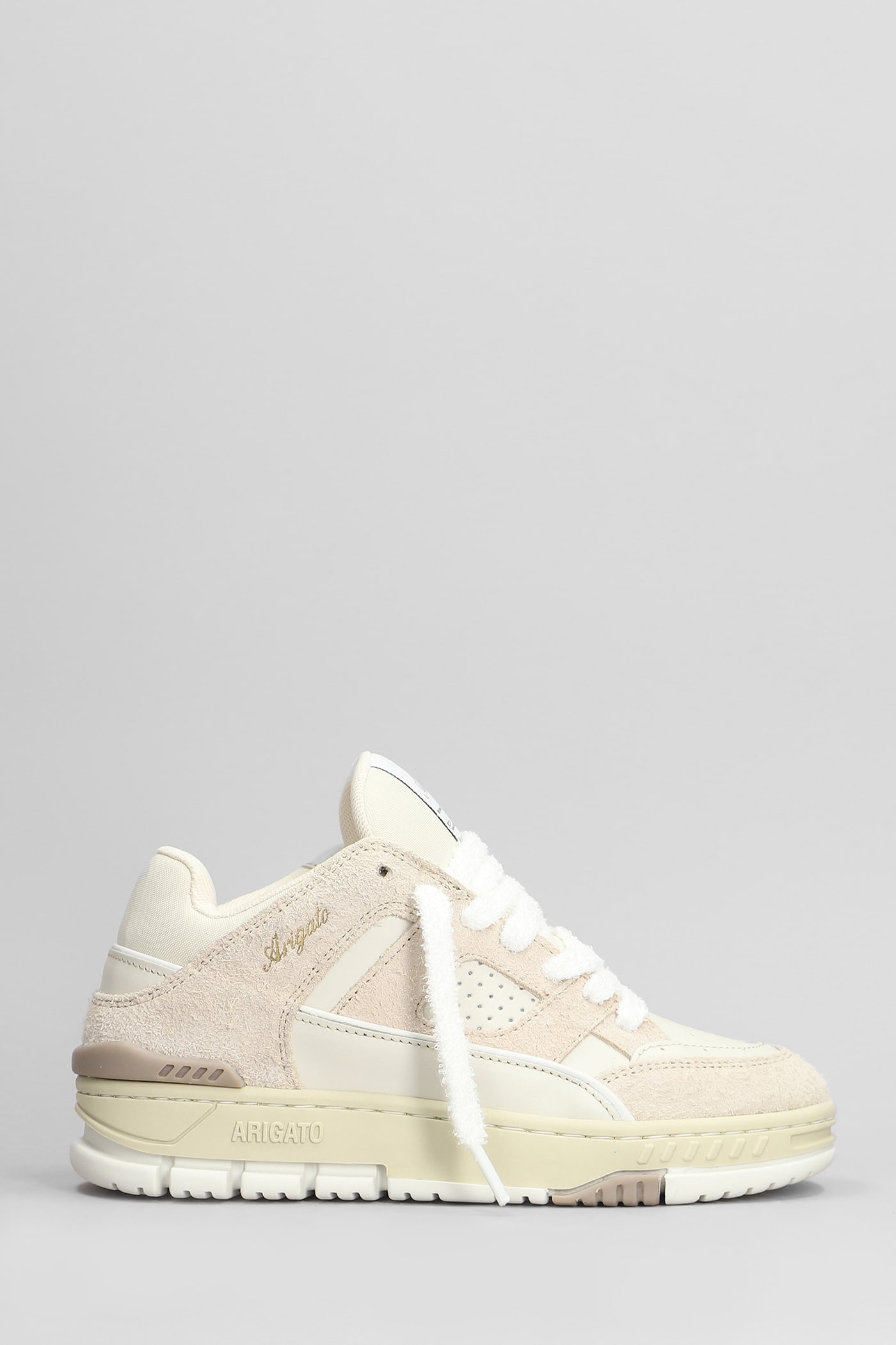 Area Lo Fluffy Sneakers In Beige Suede