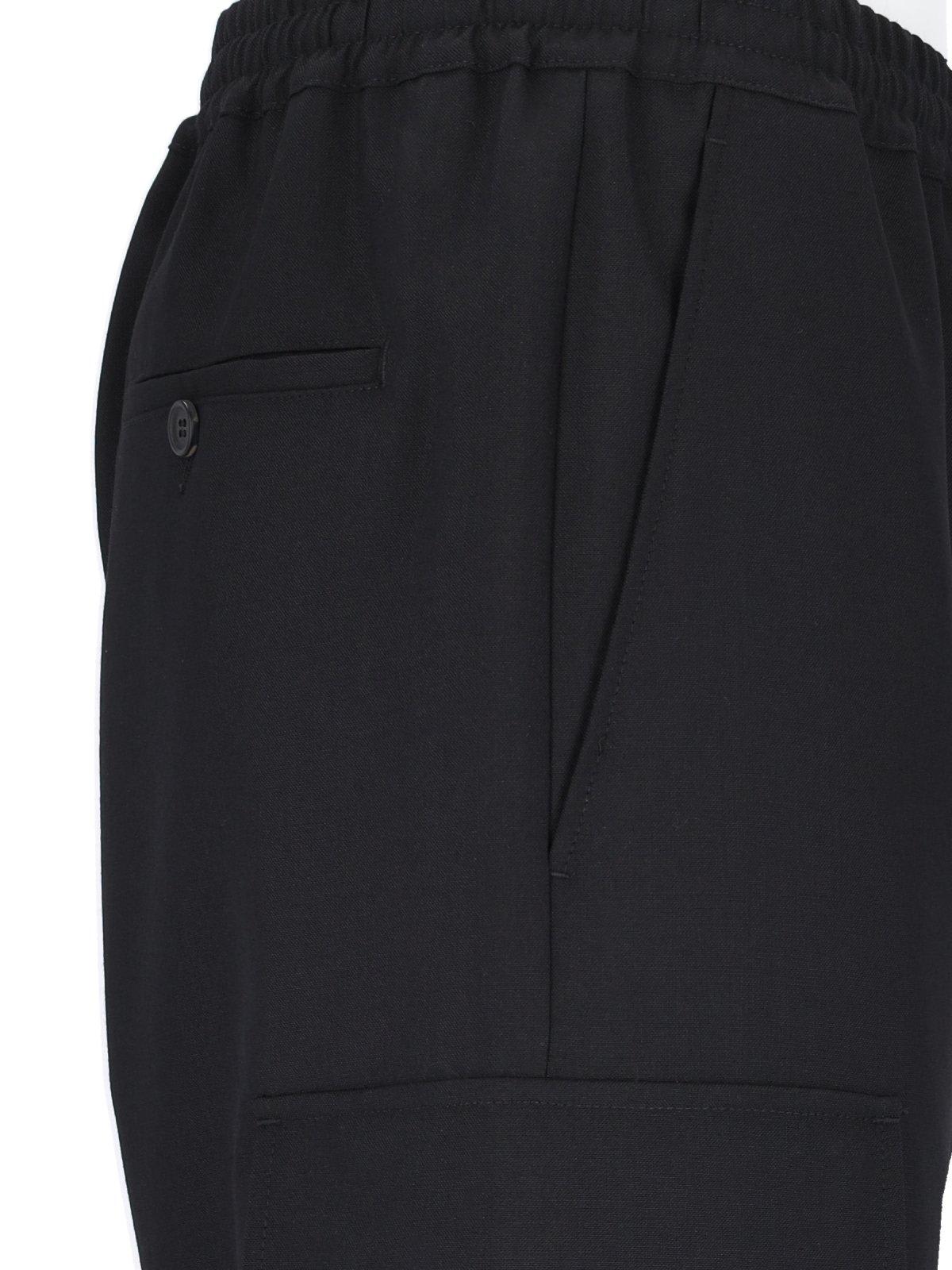 Shop Marni Straight Leg Pants In Black