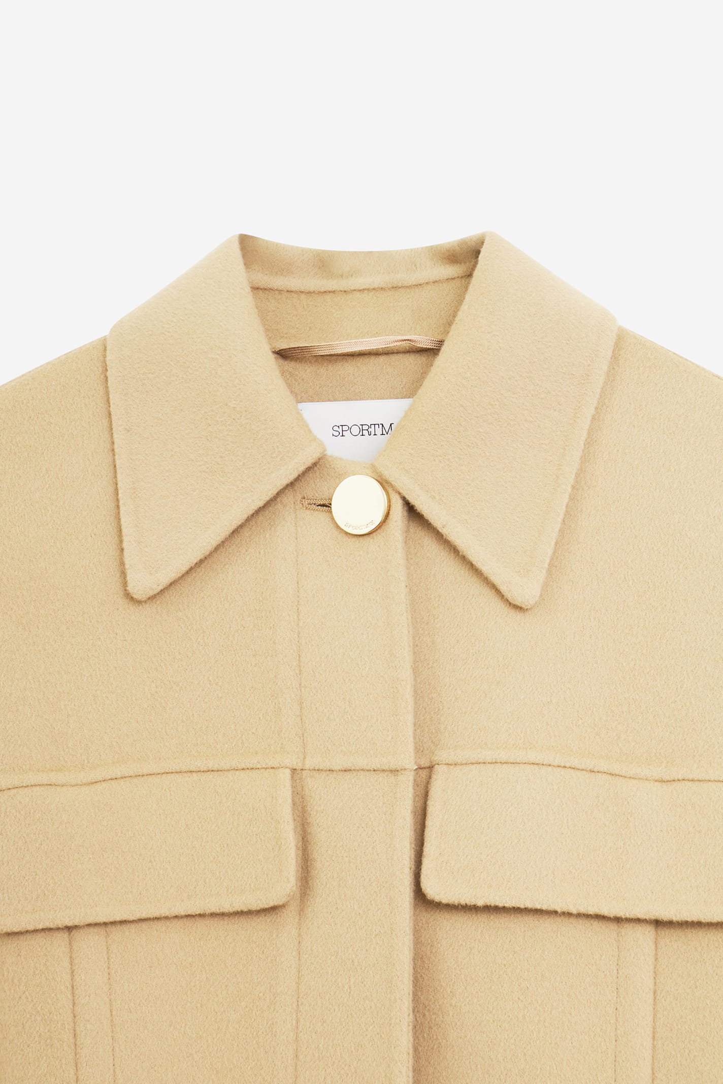 Sportmax "oil" Coat In Neutral